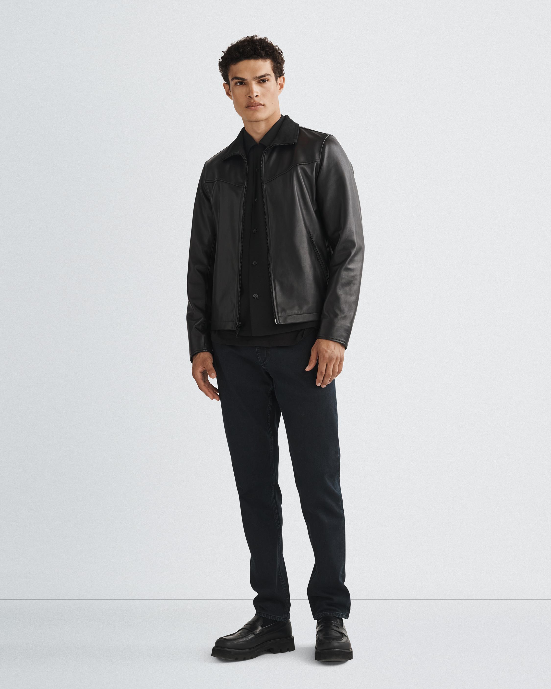 Grant Leather Jacket Black rag bone