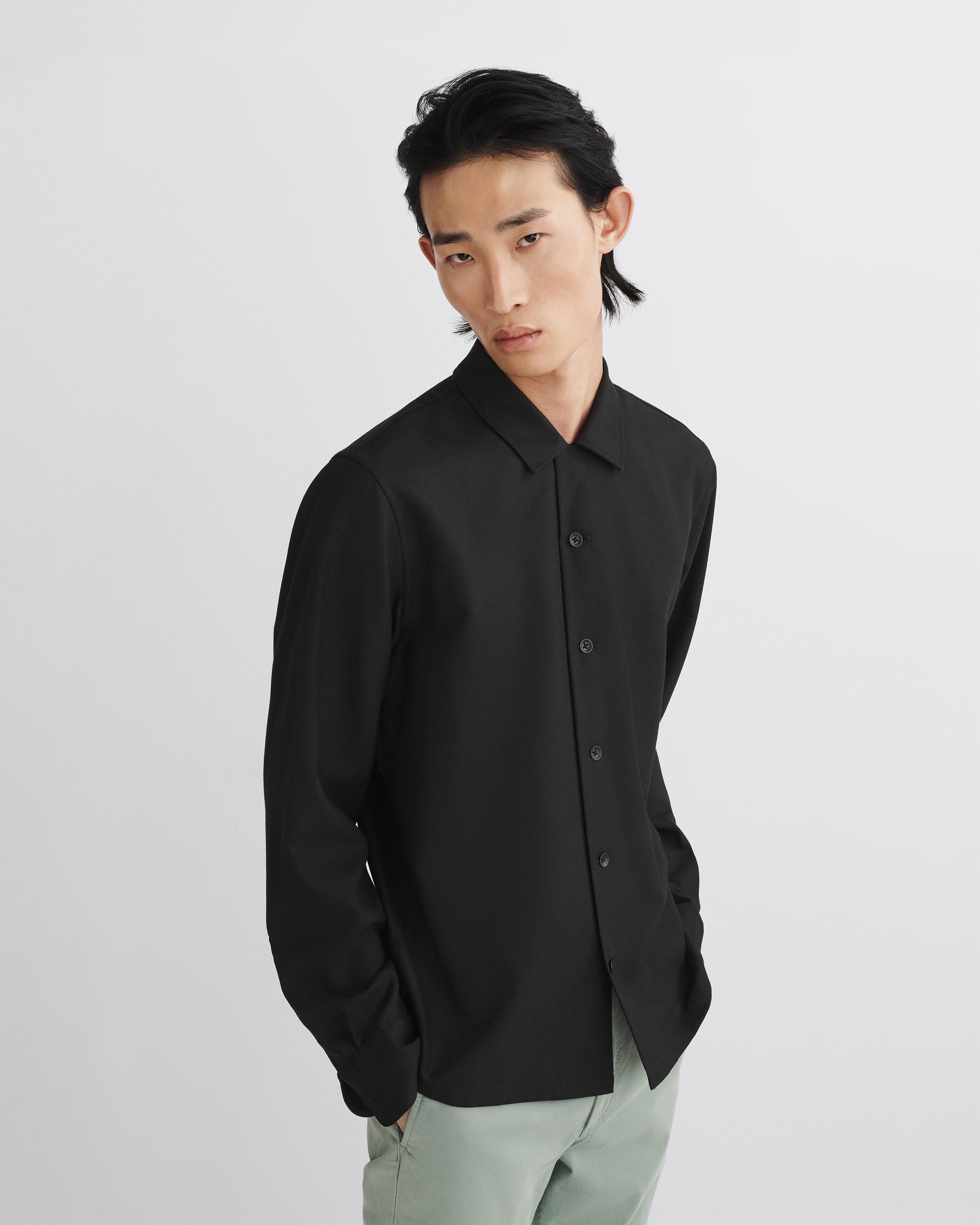 Avery Crepe Wool Shirt