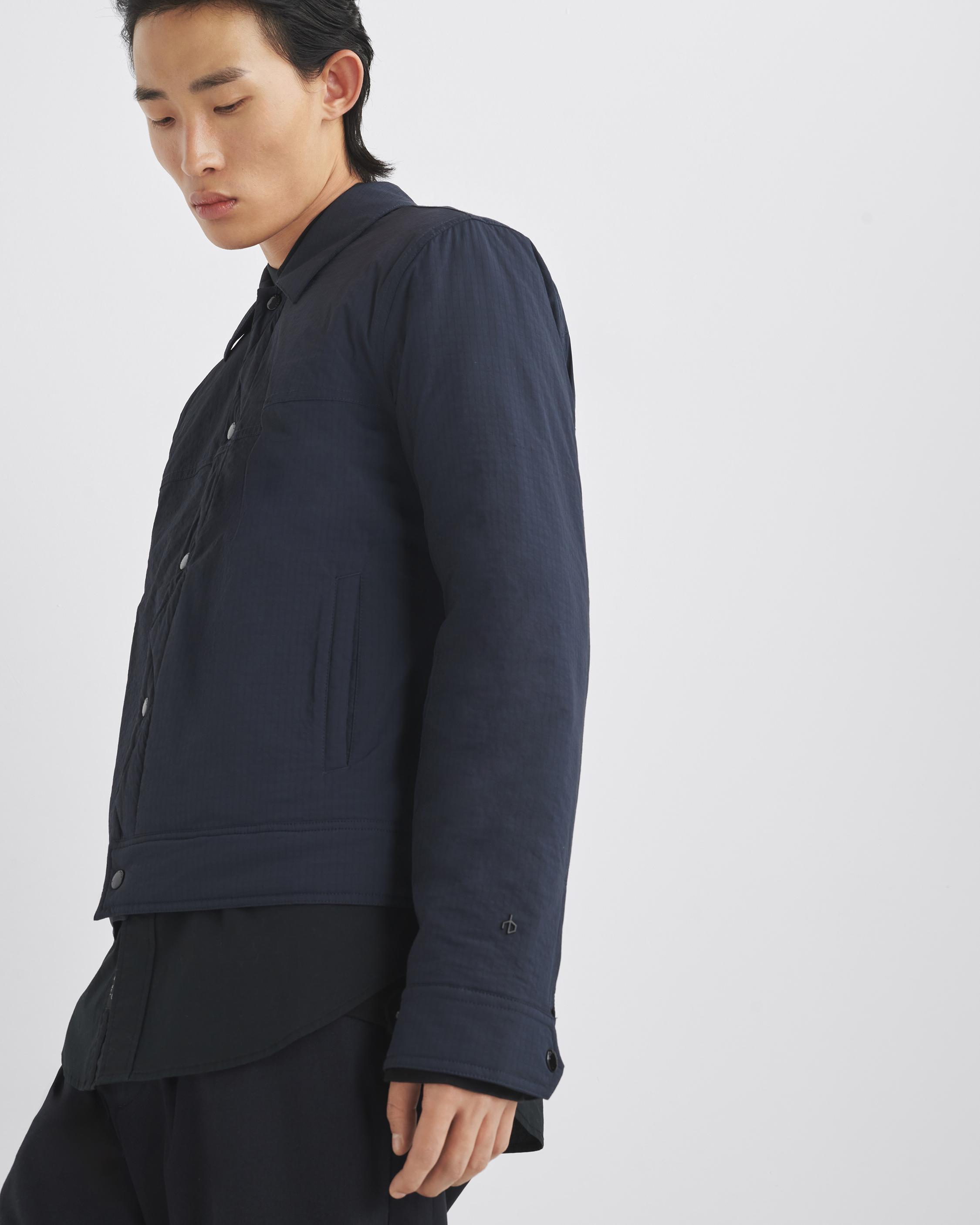 Mens rag & bone navy Owen Trucker Jacket