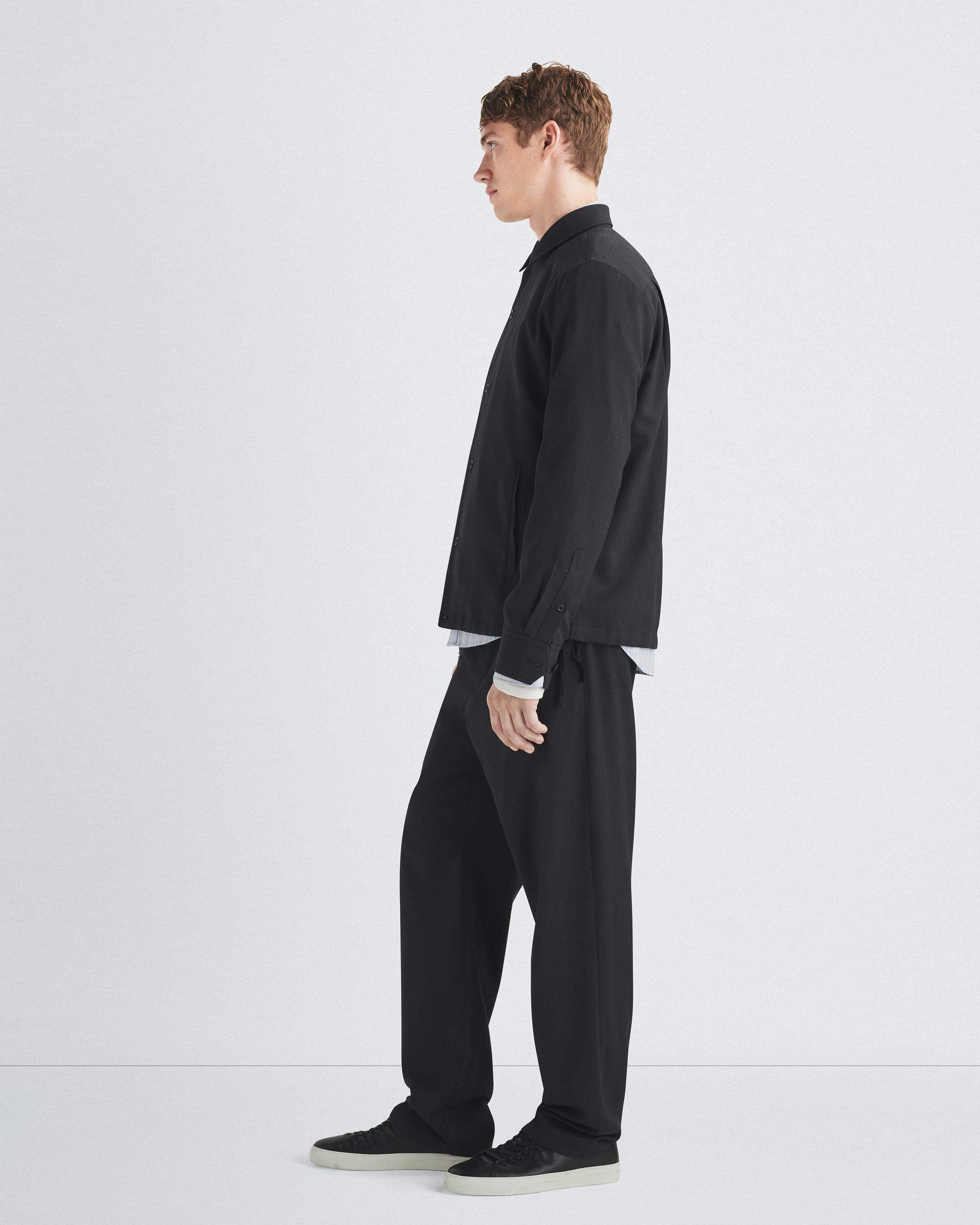 Finlay Wool Shirt Jacket - Black/Navy | rag & bone
