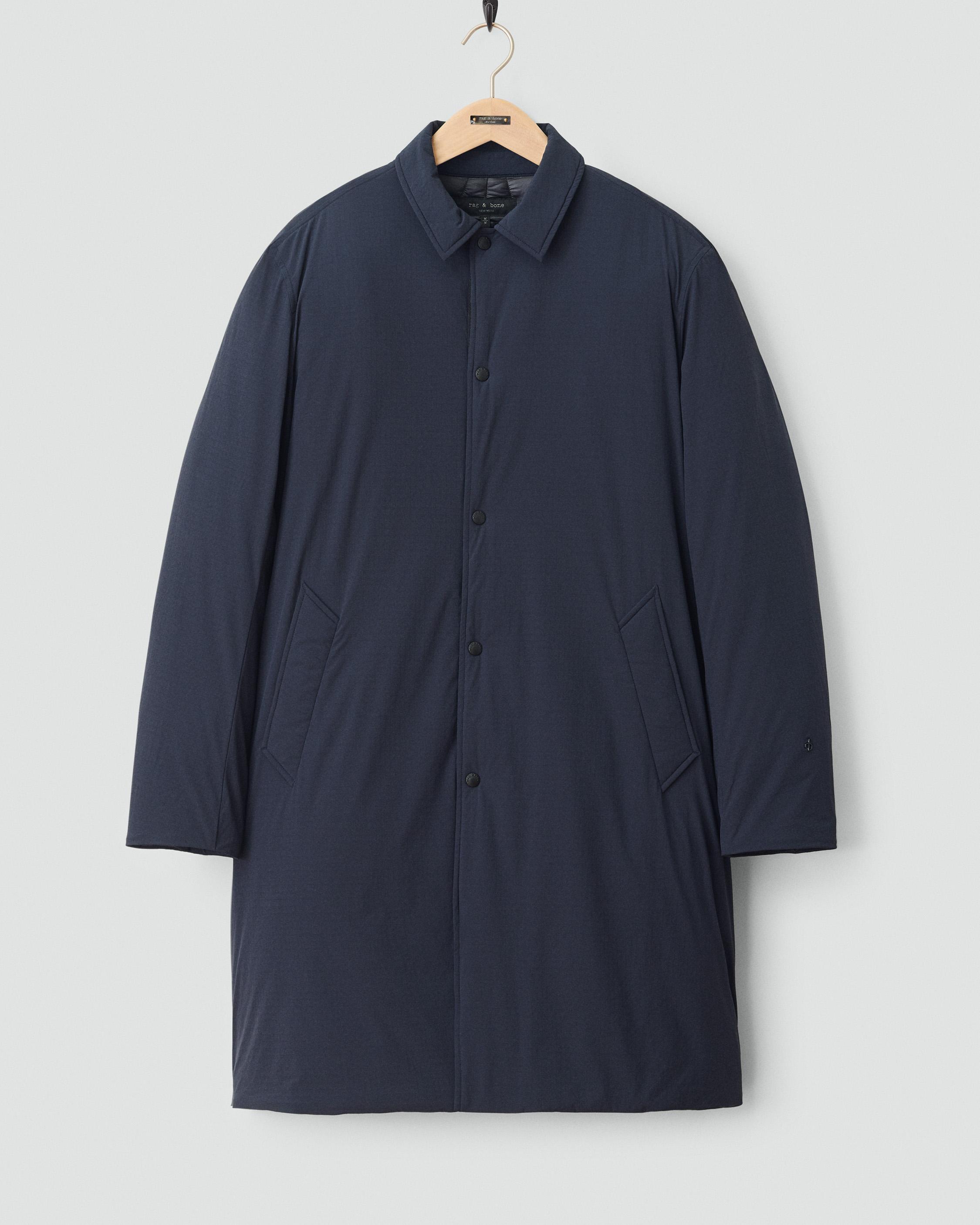 Leon Nylon Puffer Car Coat - Black / Navy | rag & bone
