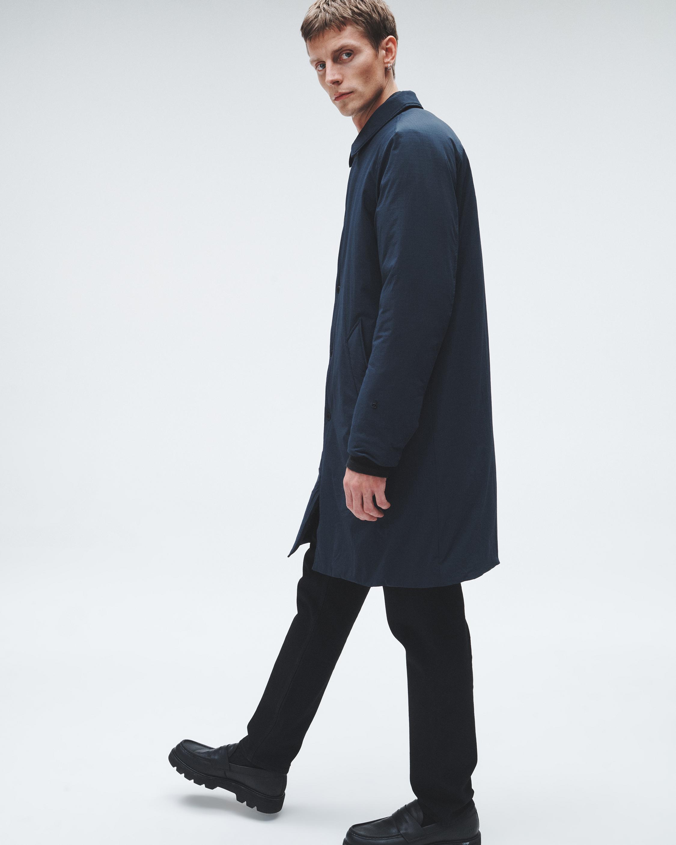 Leon Nylon Puffer Car Coat - Black / Navy | rag & bone