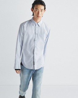 Fit 2 Engineered Cotton Stripe Oxford Shirt image number 1
