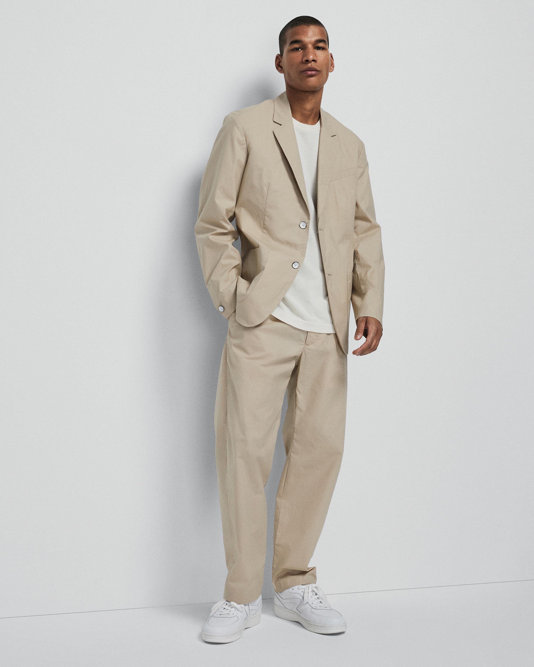 Khaki Cotton Sports Coat