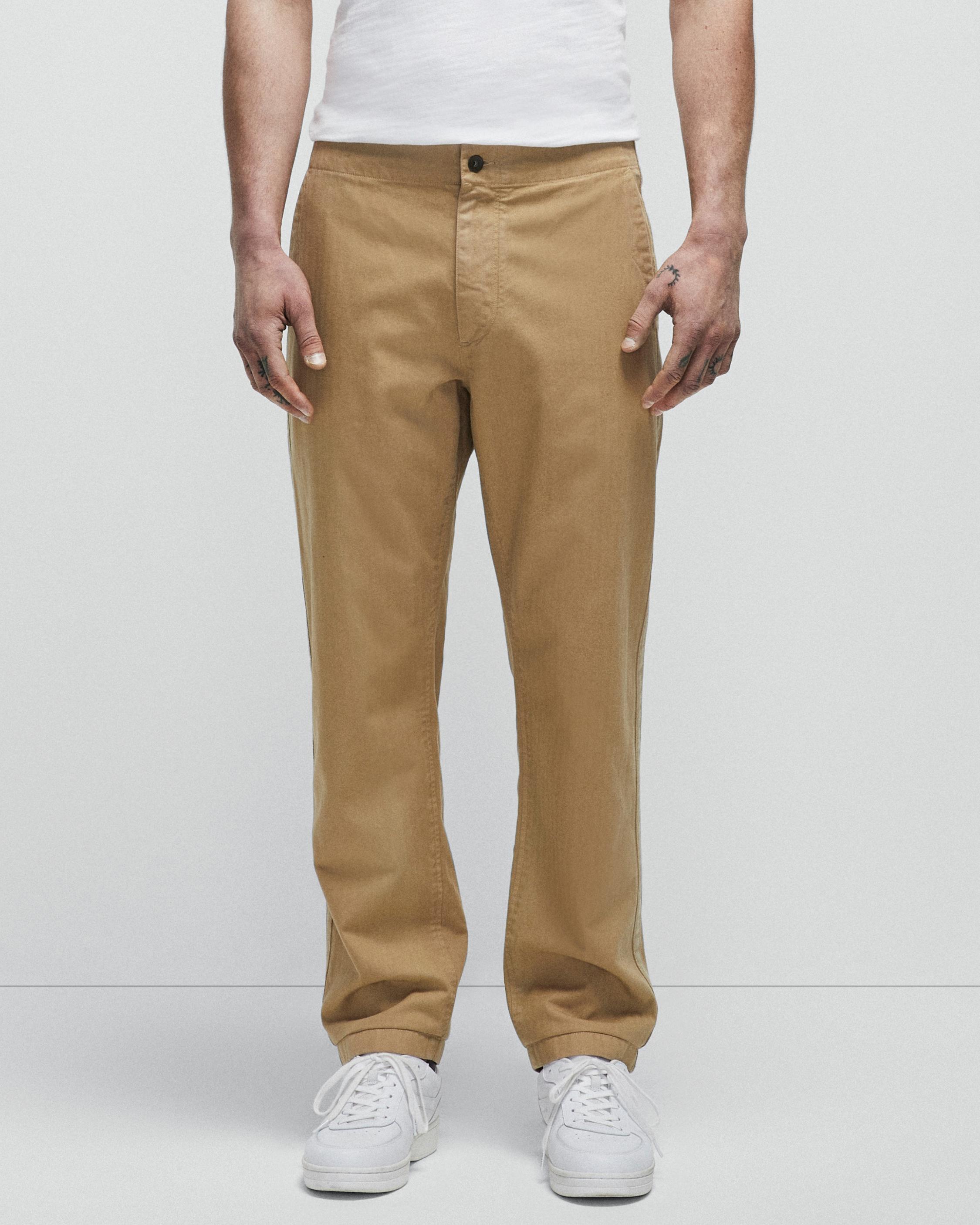 Pantalon coton lin beige PIONEER Robert 2200pi