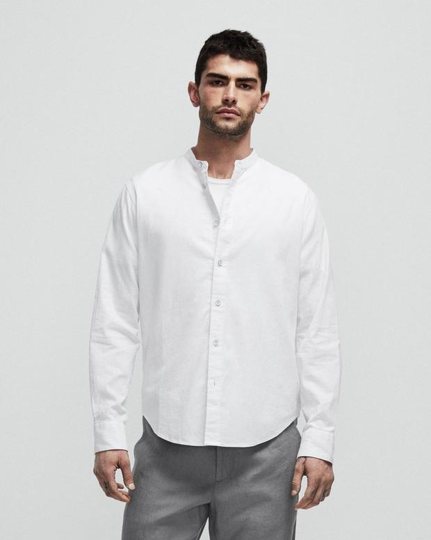 Grandad Engineered Hemp Cotton Shirt image number 4
