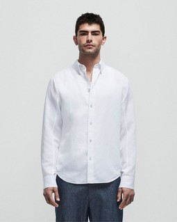 Fit 1 Cotton Linen Zac Shirt image number 4