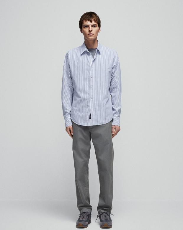 Fit 2 Engineered Oxford Cotton Shirt image number 3