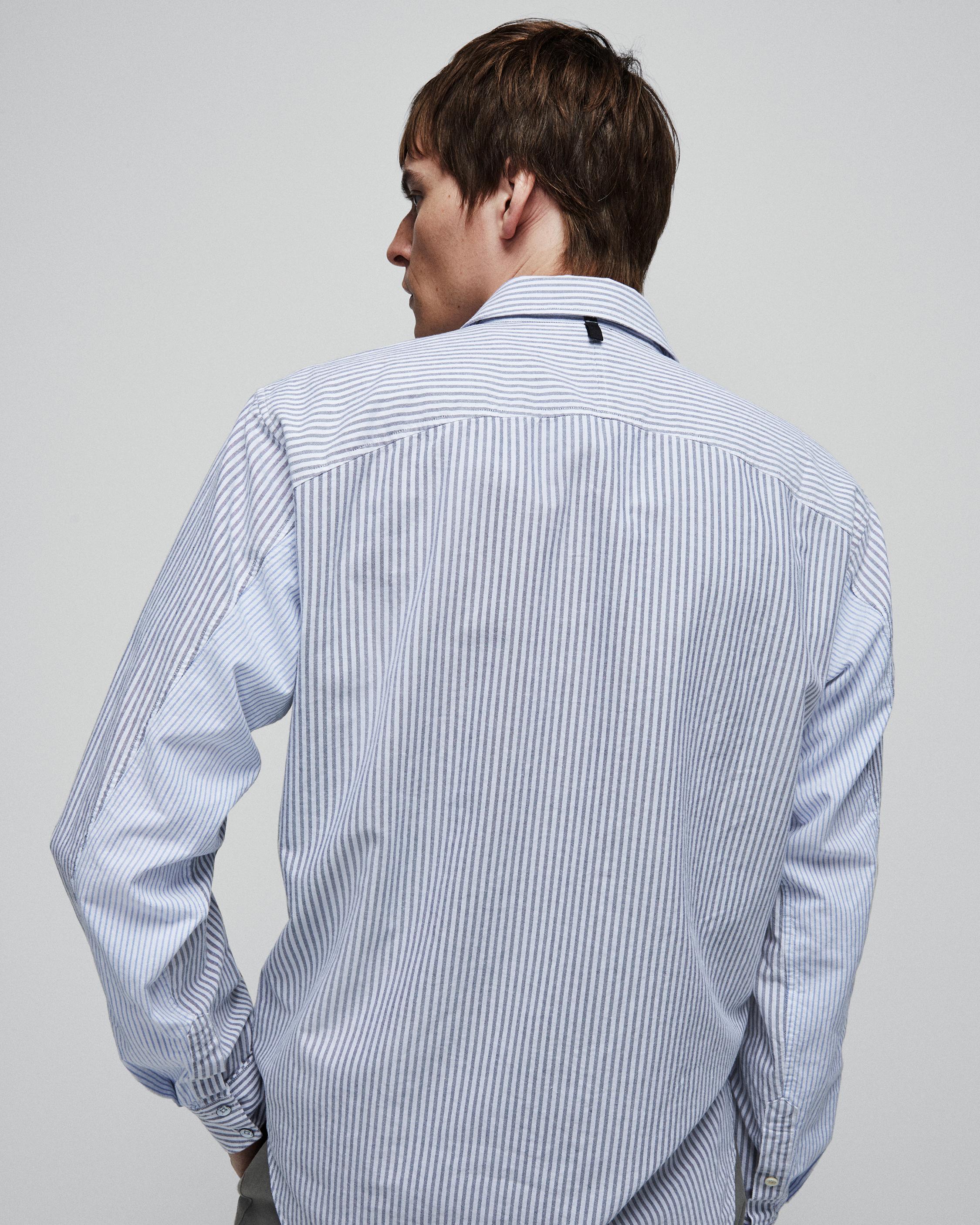 Fit 2 Engineered Oxford Cotton Shirt image number 8