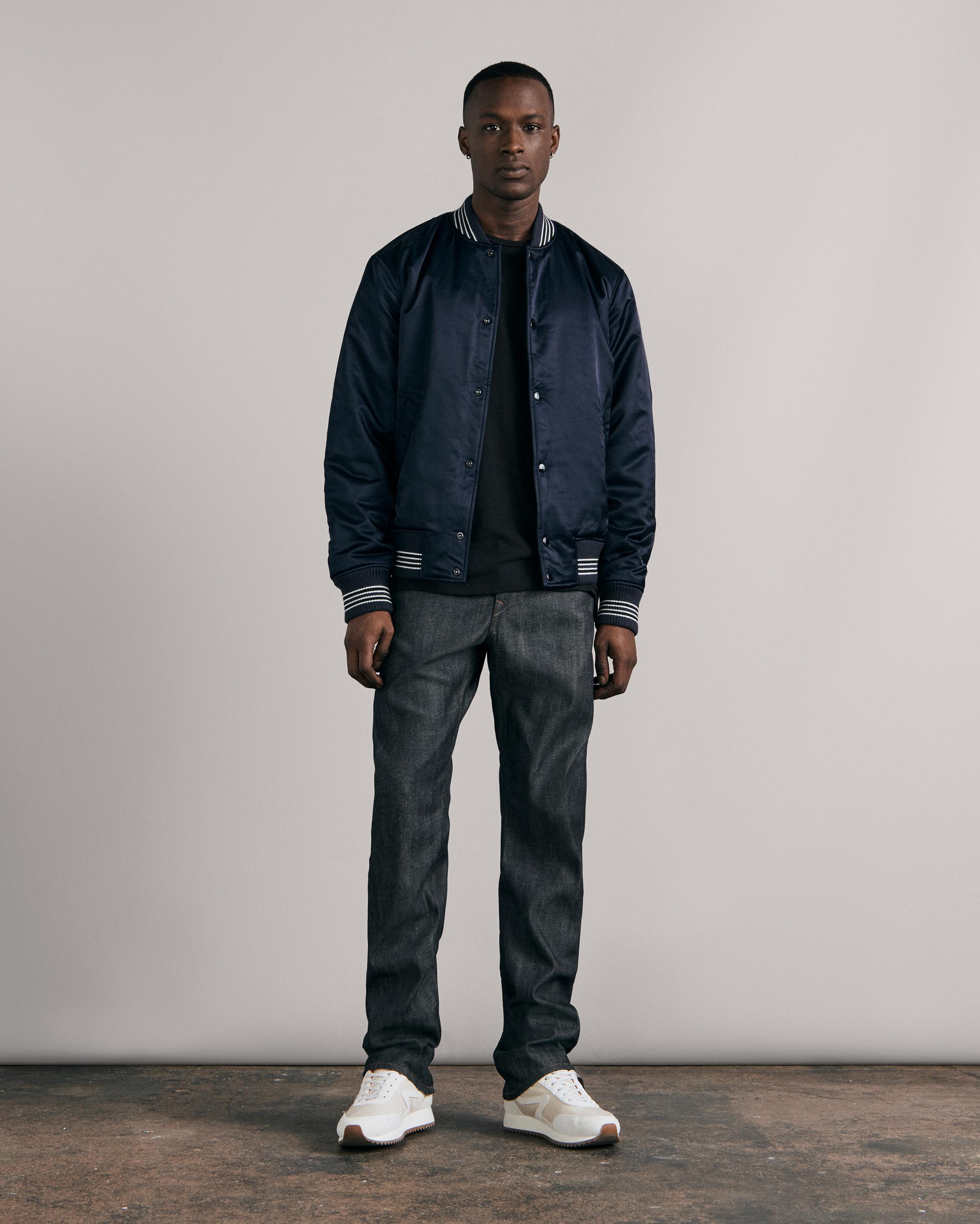 Rag & Bone Navy Dugout Bomber Jacket in Blue for Men