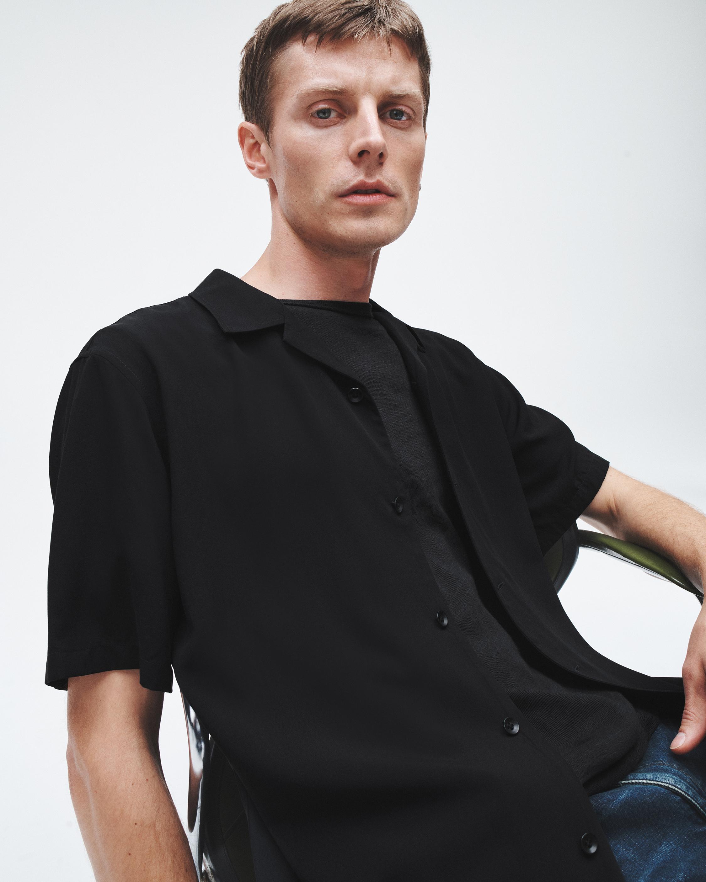 Avery Viscose Shirt - Black