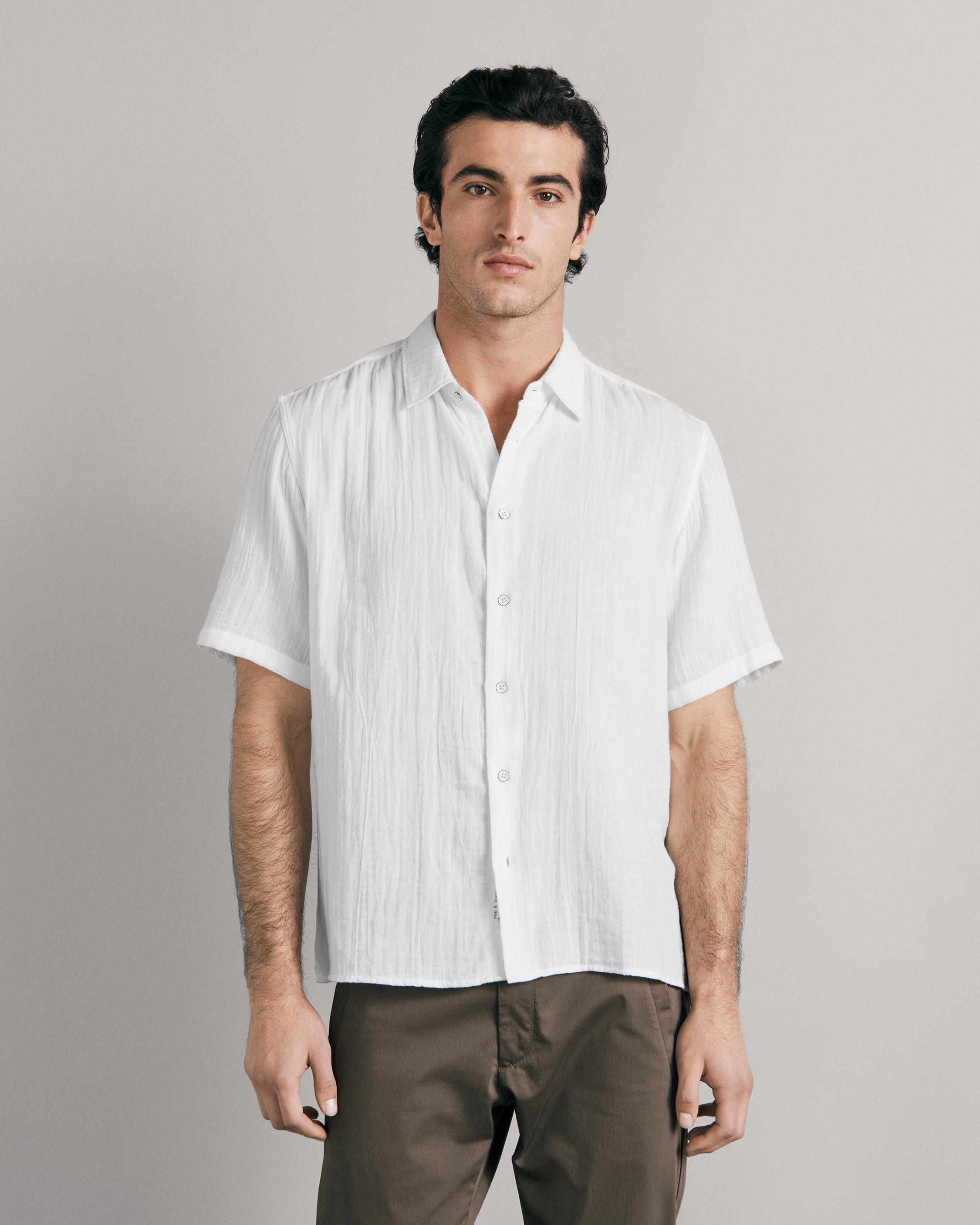 Buy the Dalton Gauze Short Sleeve Shirt | rag & bone