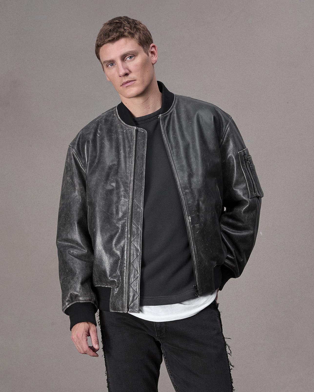 Manston Leather Bomber image number 1