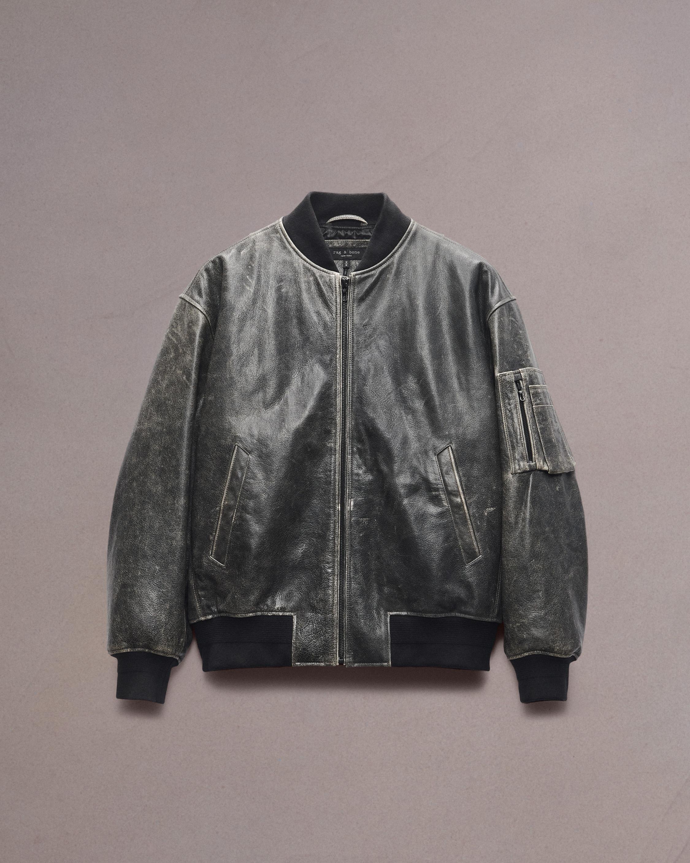 Manston Leather Bomber