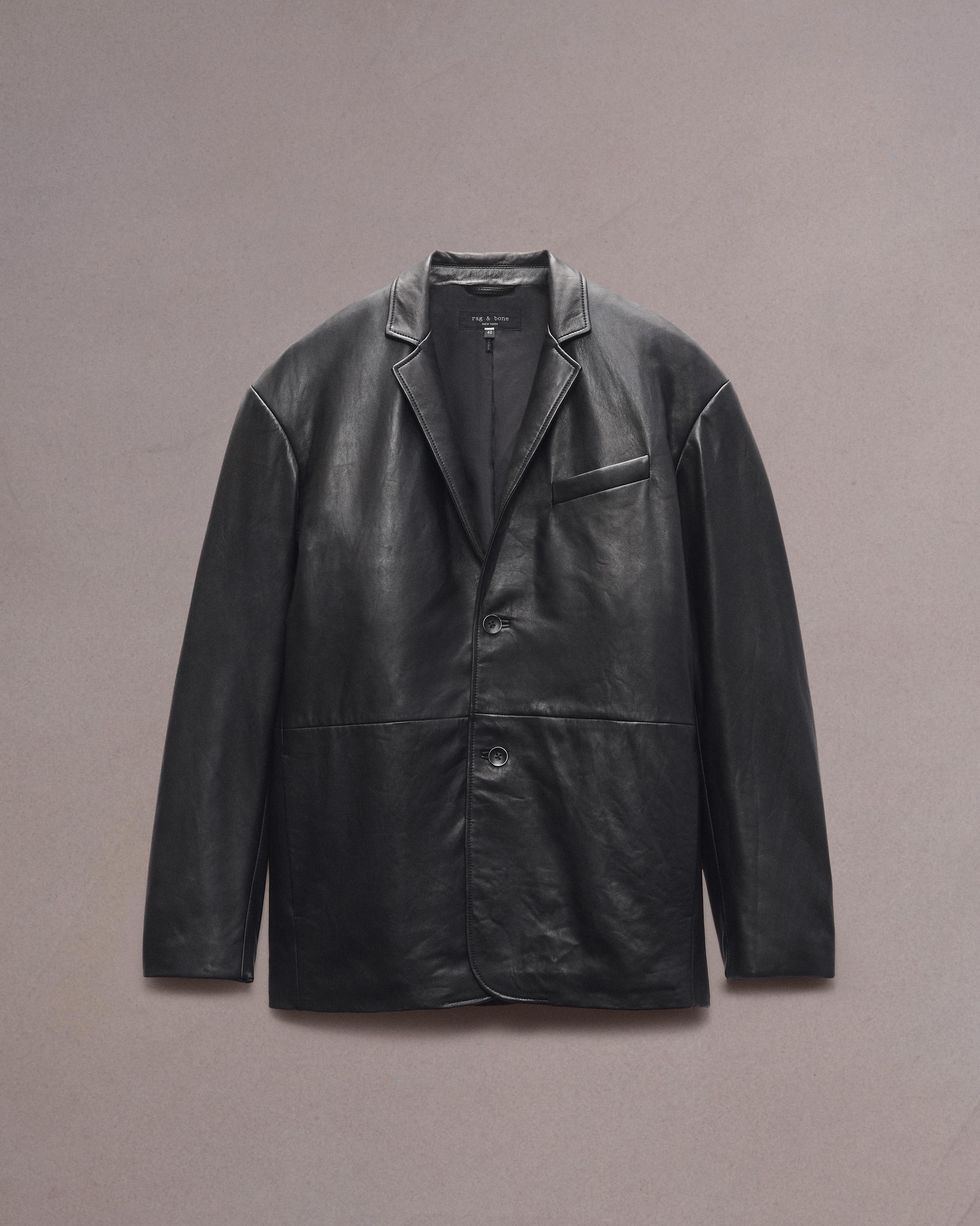 Shift Leather Blazer image number 2