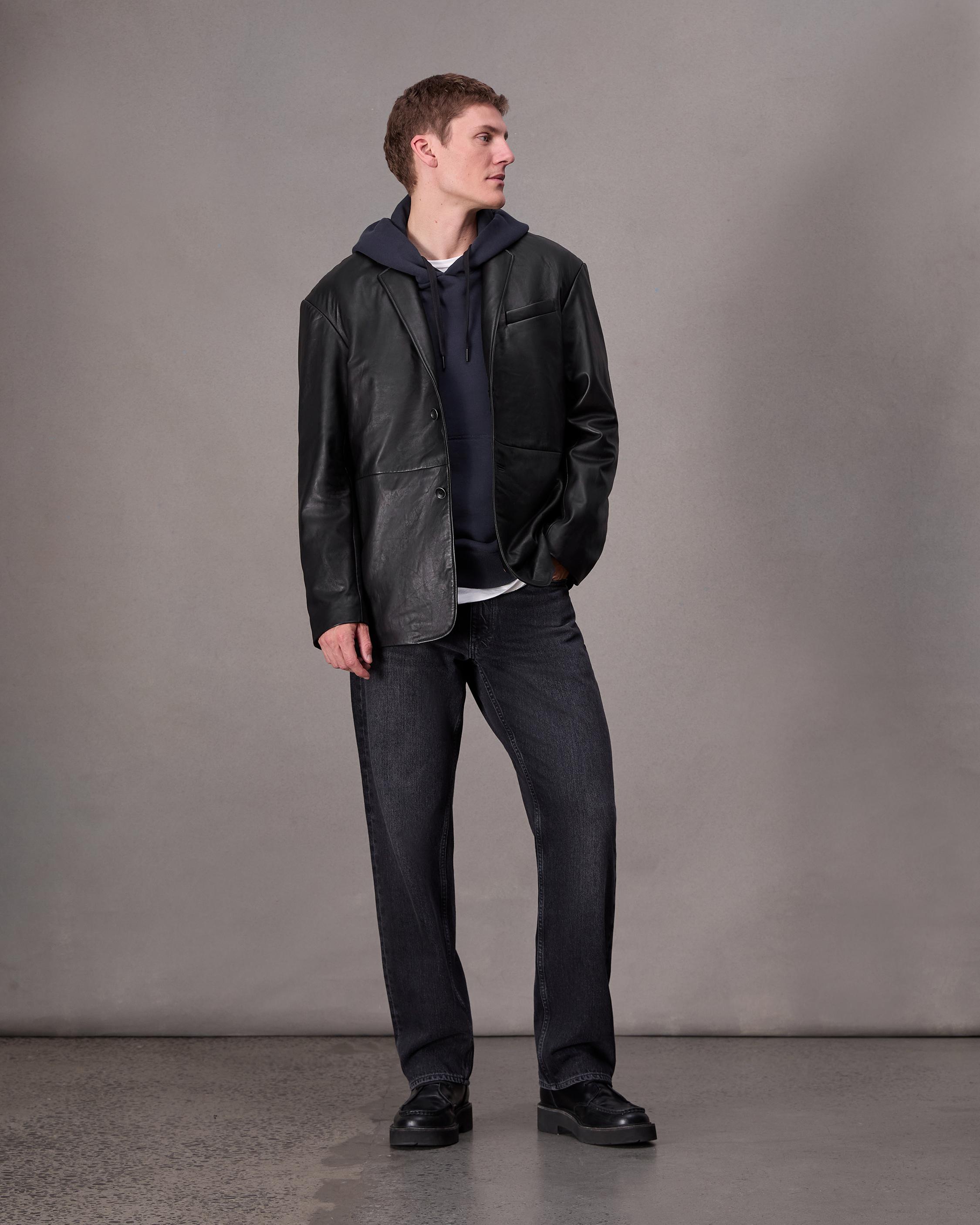 Shift Leather Blazer image number 3