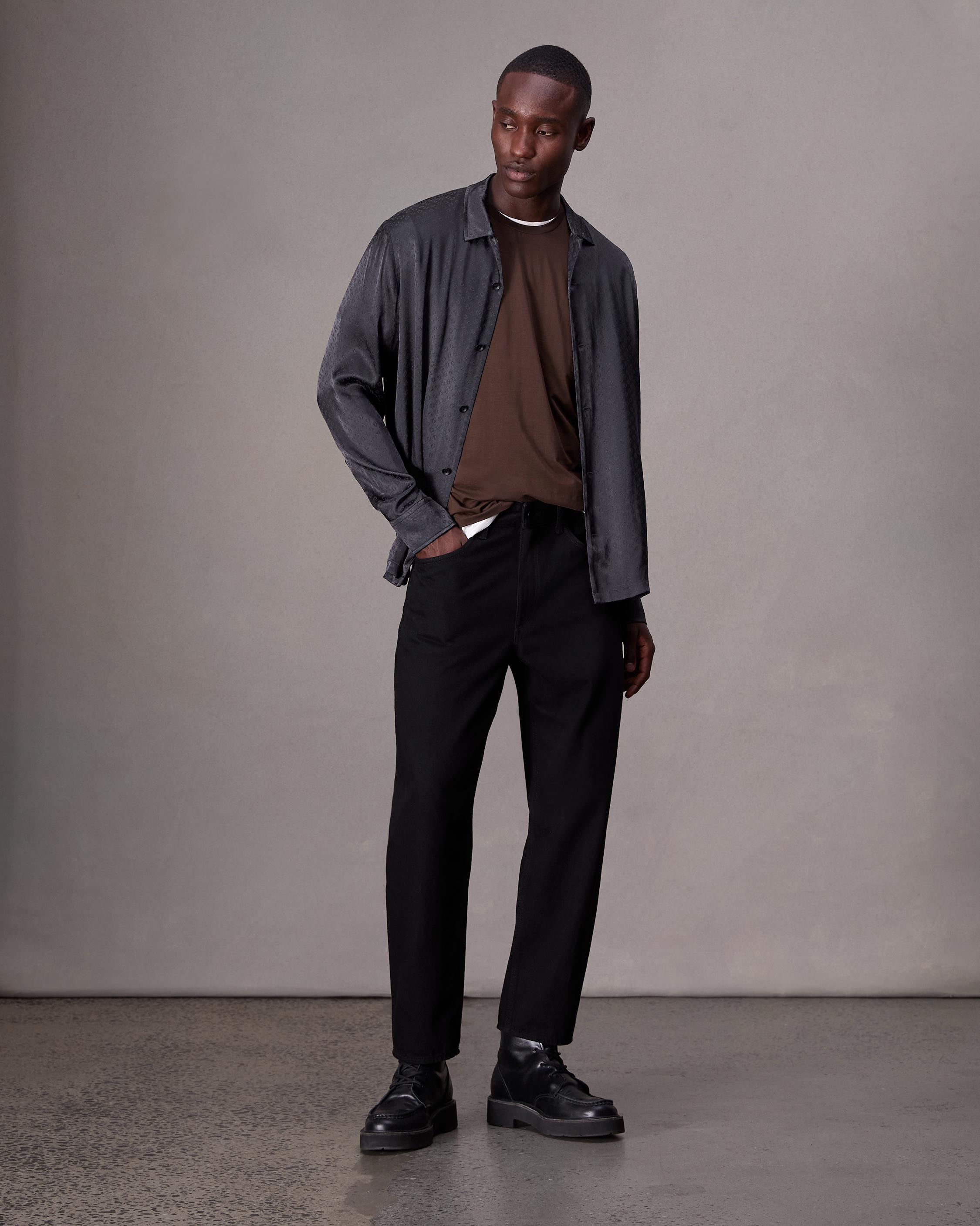 Avery Jacquard Shirt - Charcoal Jacquard | rag & bone