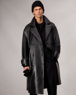 Tyler Leather Trench Coat - Black | rag & bone Tyler Leather Trench Coat - Black | rag & bone