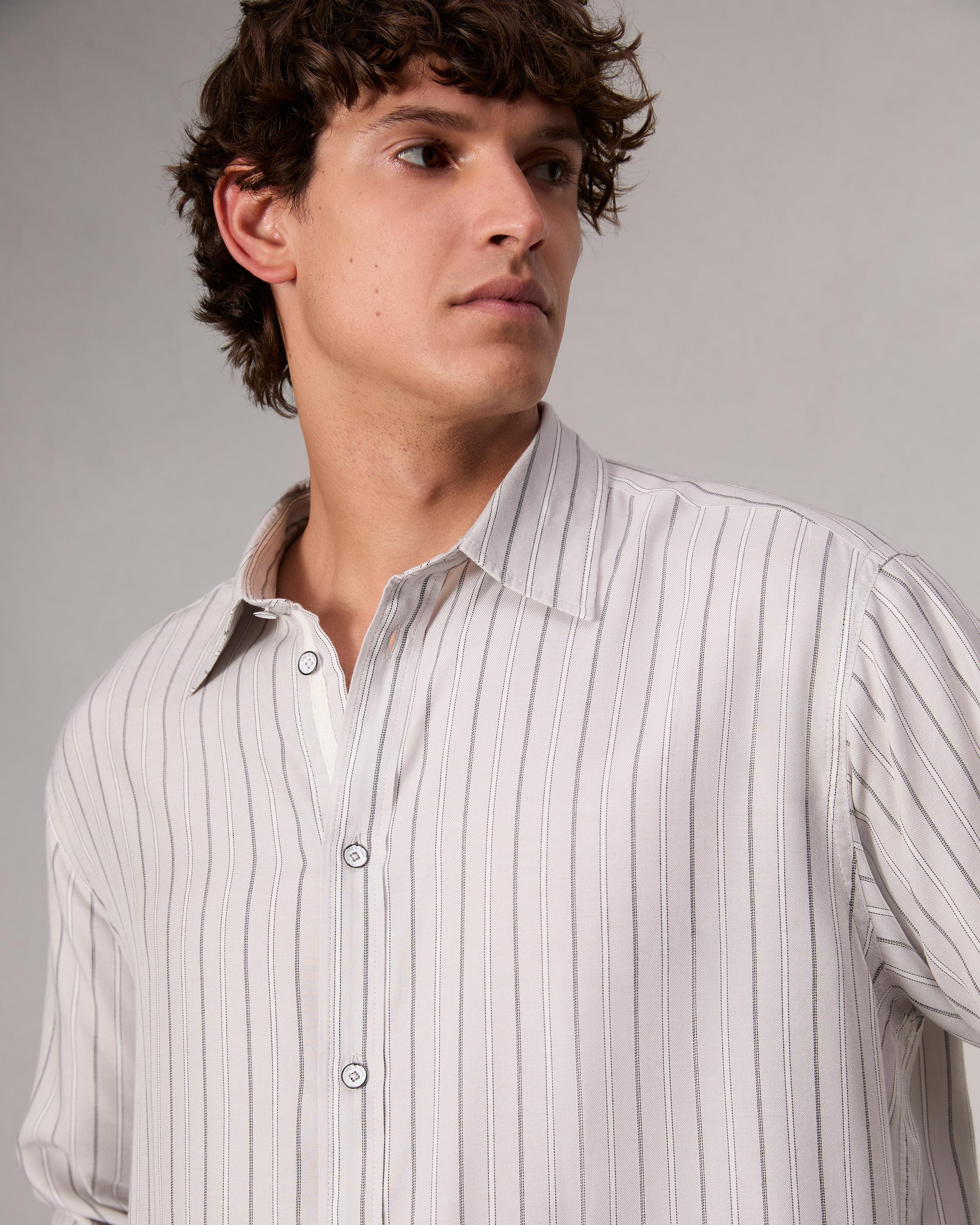 Matthew Striped Shirt image number 6