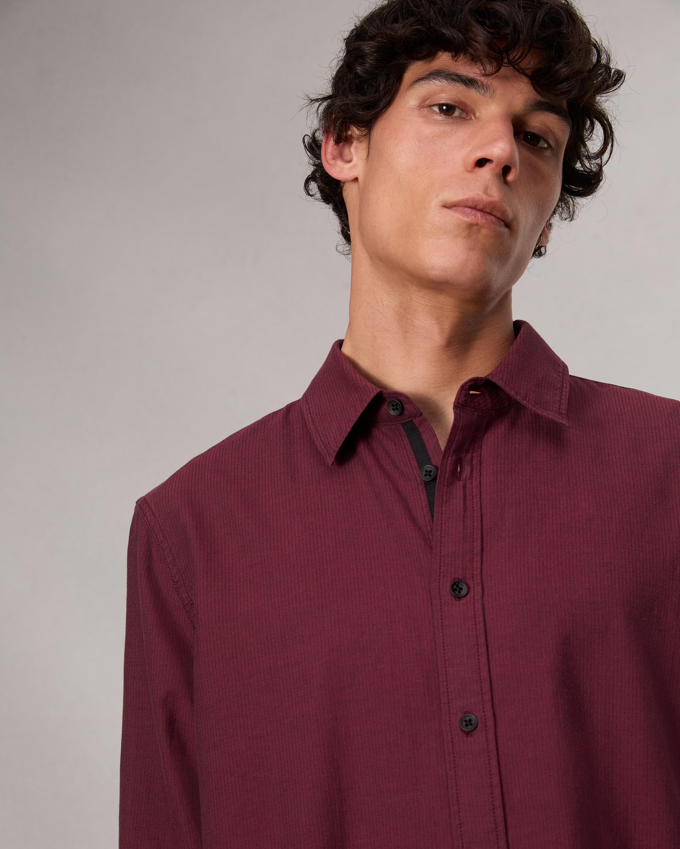 Finch Textured Striped Shirt image number 6