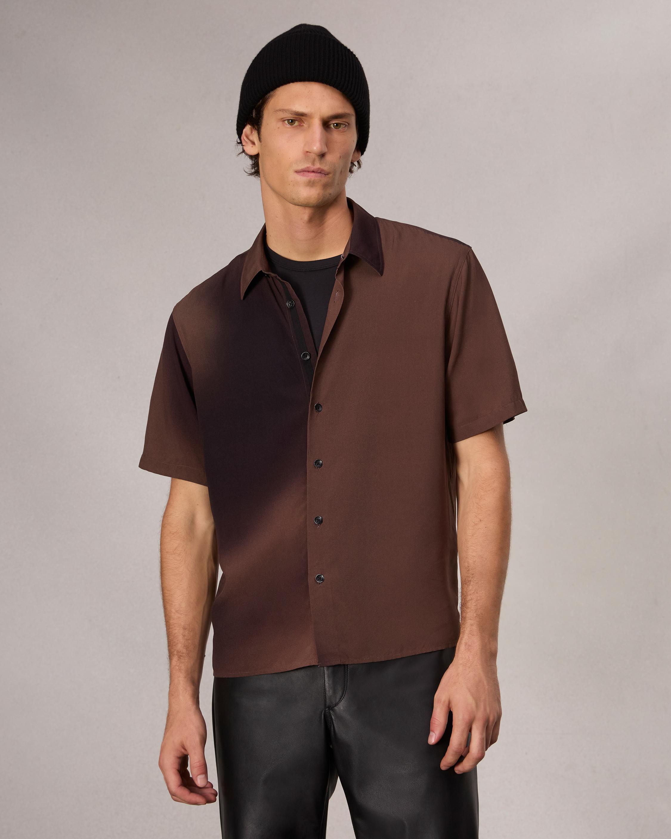 Dalton Printed Shirt - Brown Gradient | rag & bone