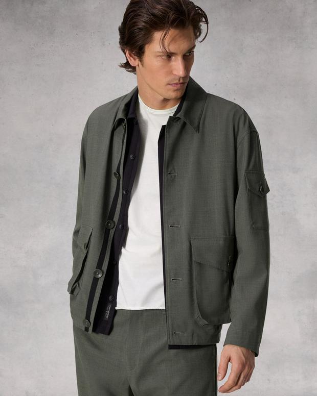 Cade Wool Jacket - Dusty Green | rag & bone Cade Wool Jacket - Dusty Green | rag & bone