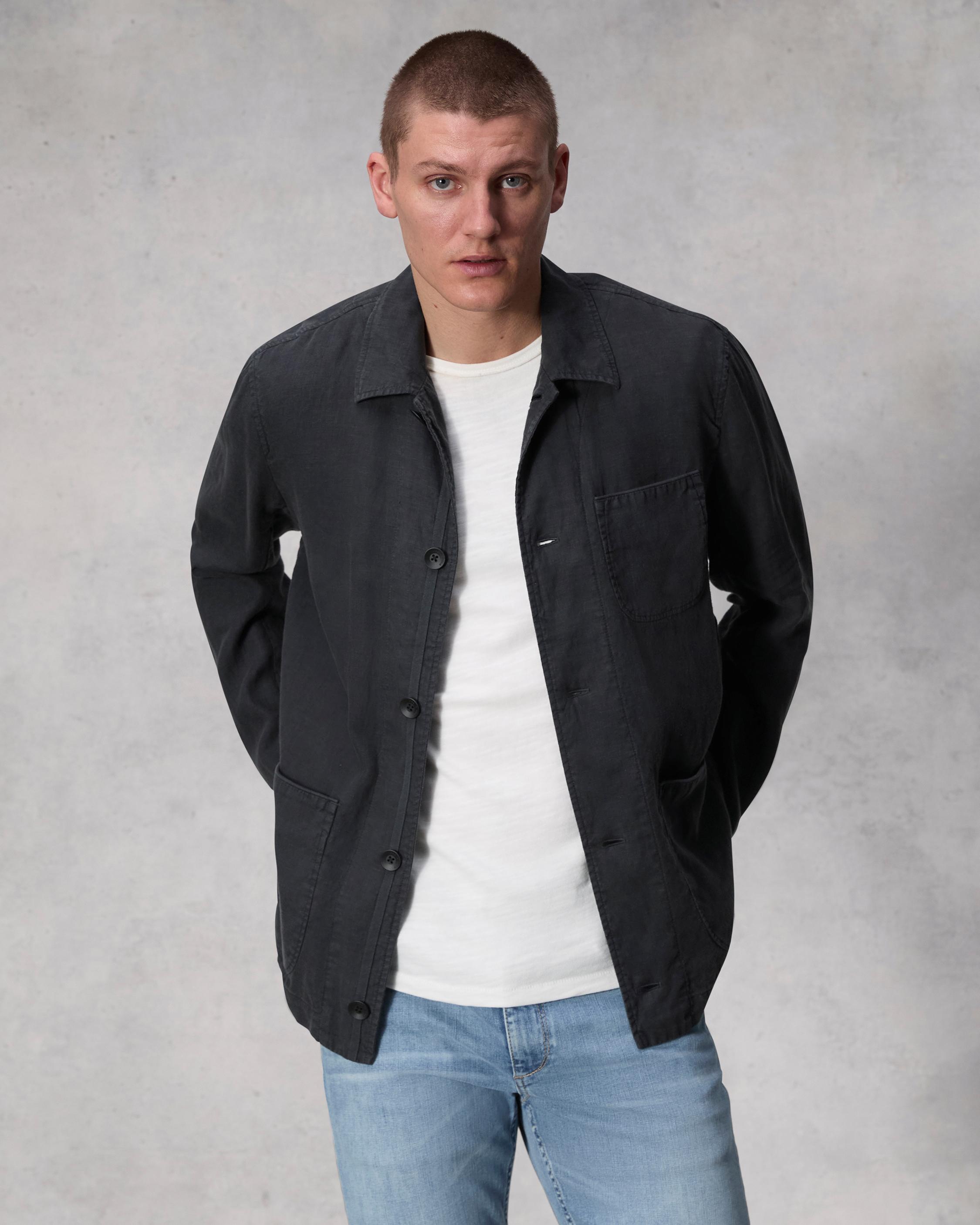 Evan Linen Chore Jacket image number 1