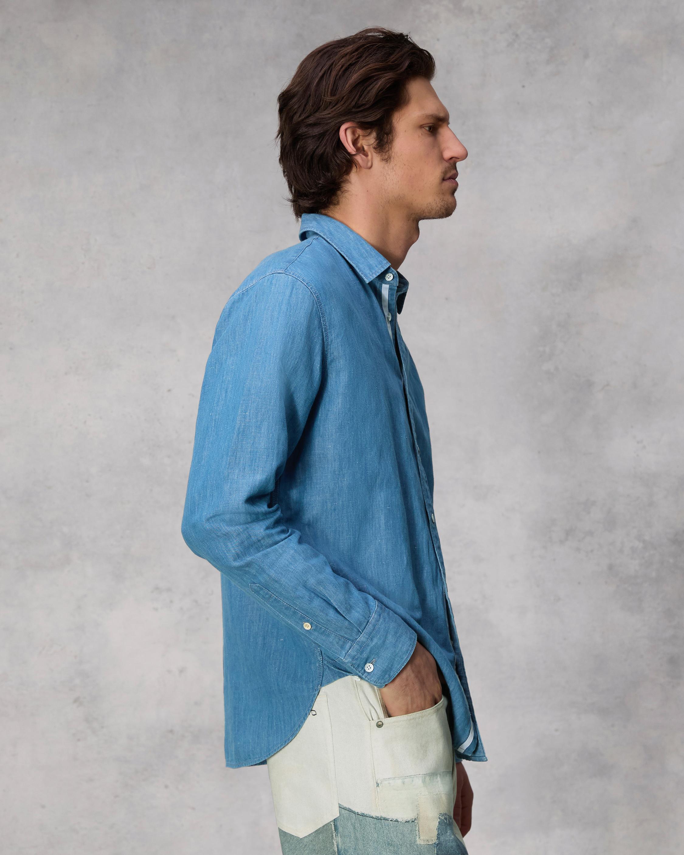 Finch Linen Denim Shirt image number 4