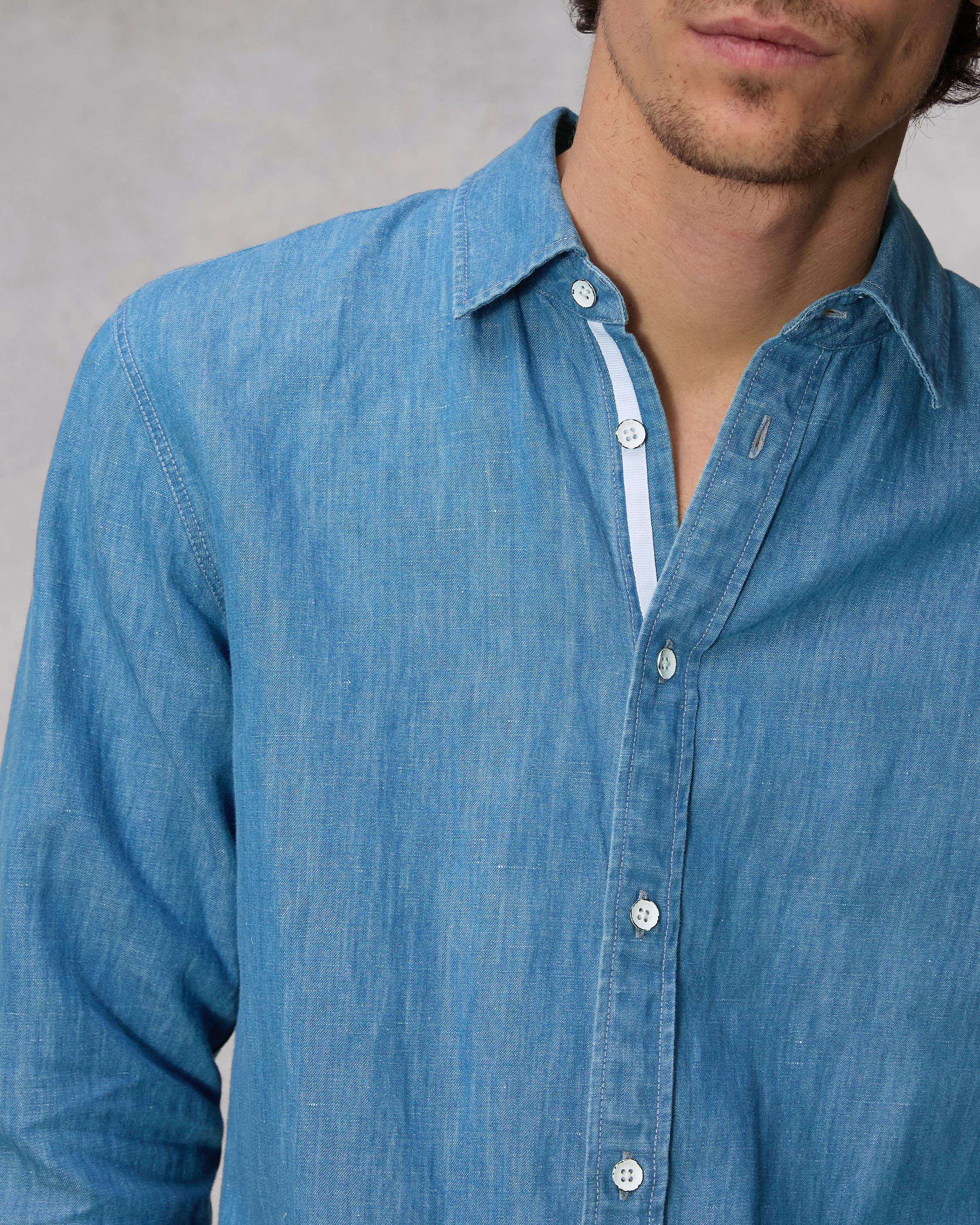 Finch Linen Denim Shirt image number 6