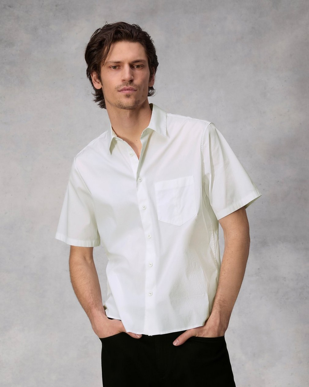 Dalton Cotton Poplin Blouson Shirt