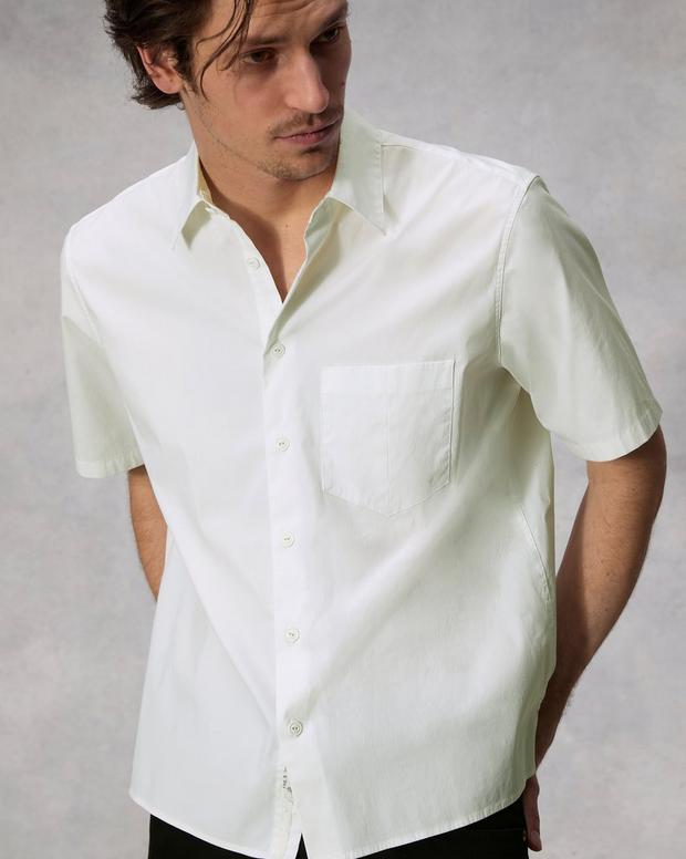 Dalton Cotton Poplin Blouson Shirt image number 6