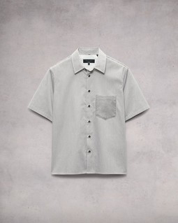 Dalton Striped Cotton Nylon Shirt image number 2