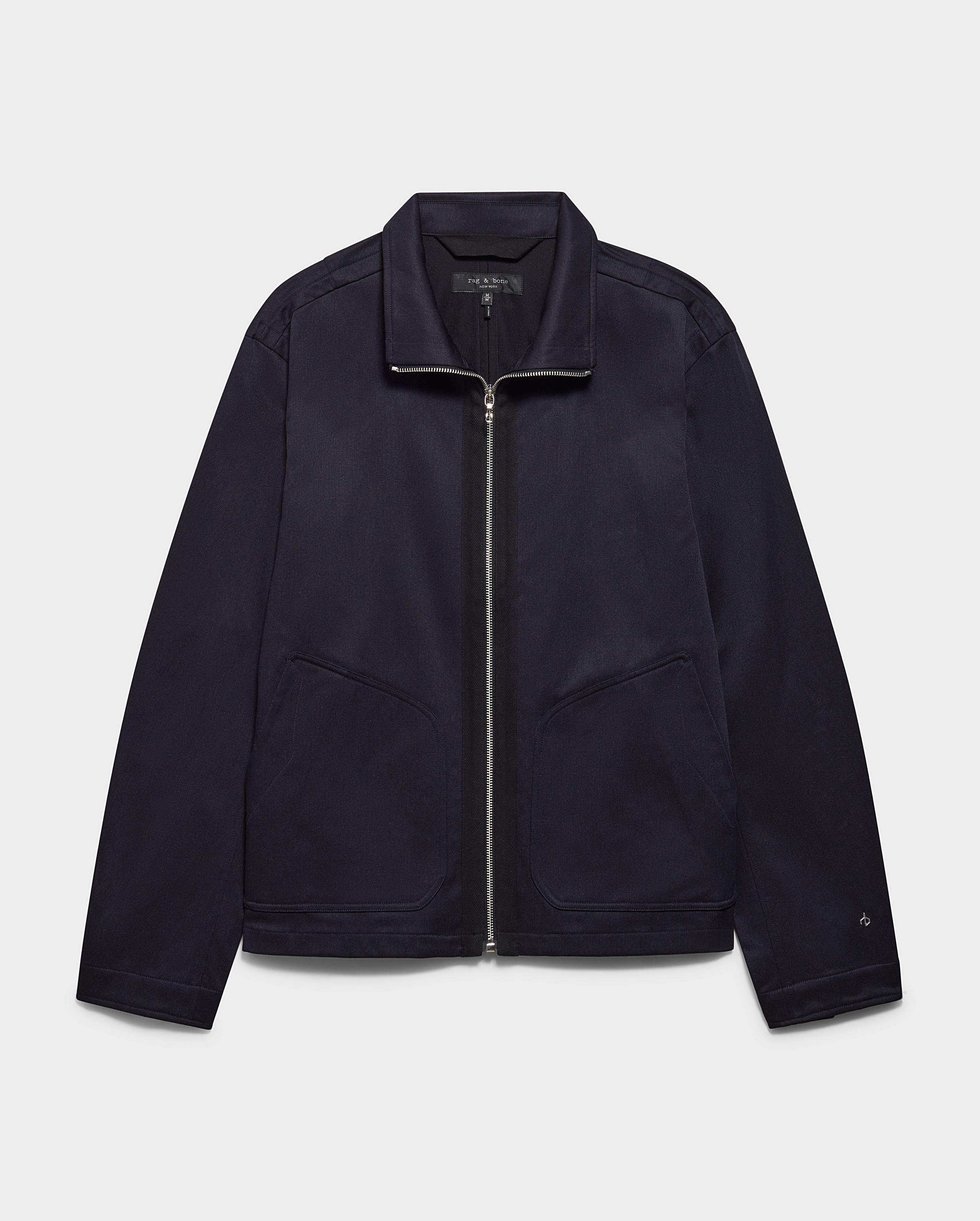 Isaac Wool Cotton Zip Jacket