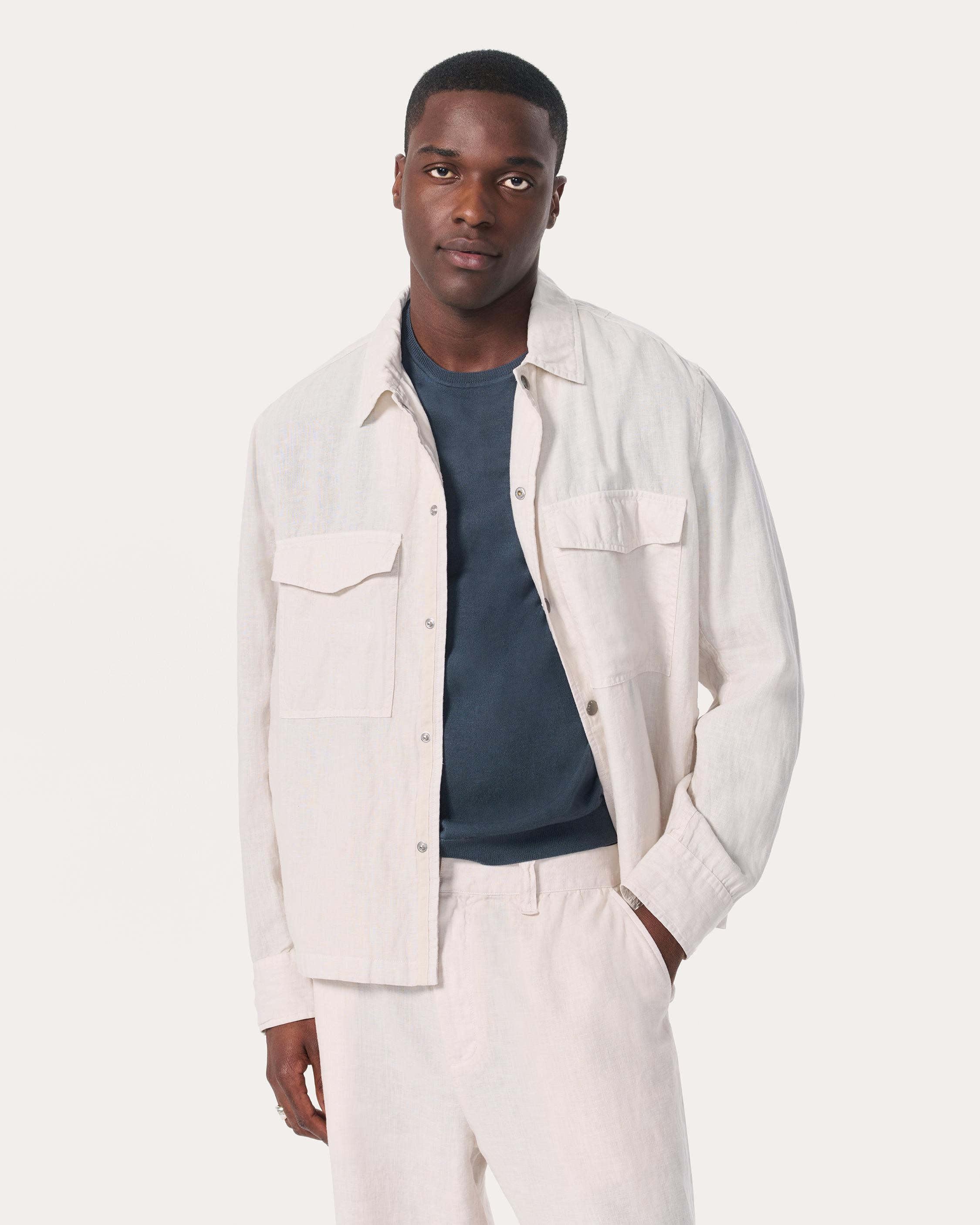 Angus Linen Shirt Jacket image number 1