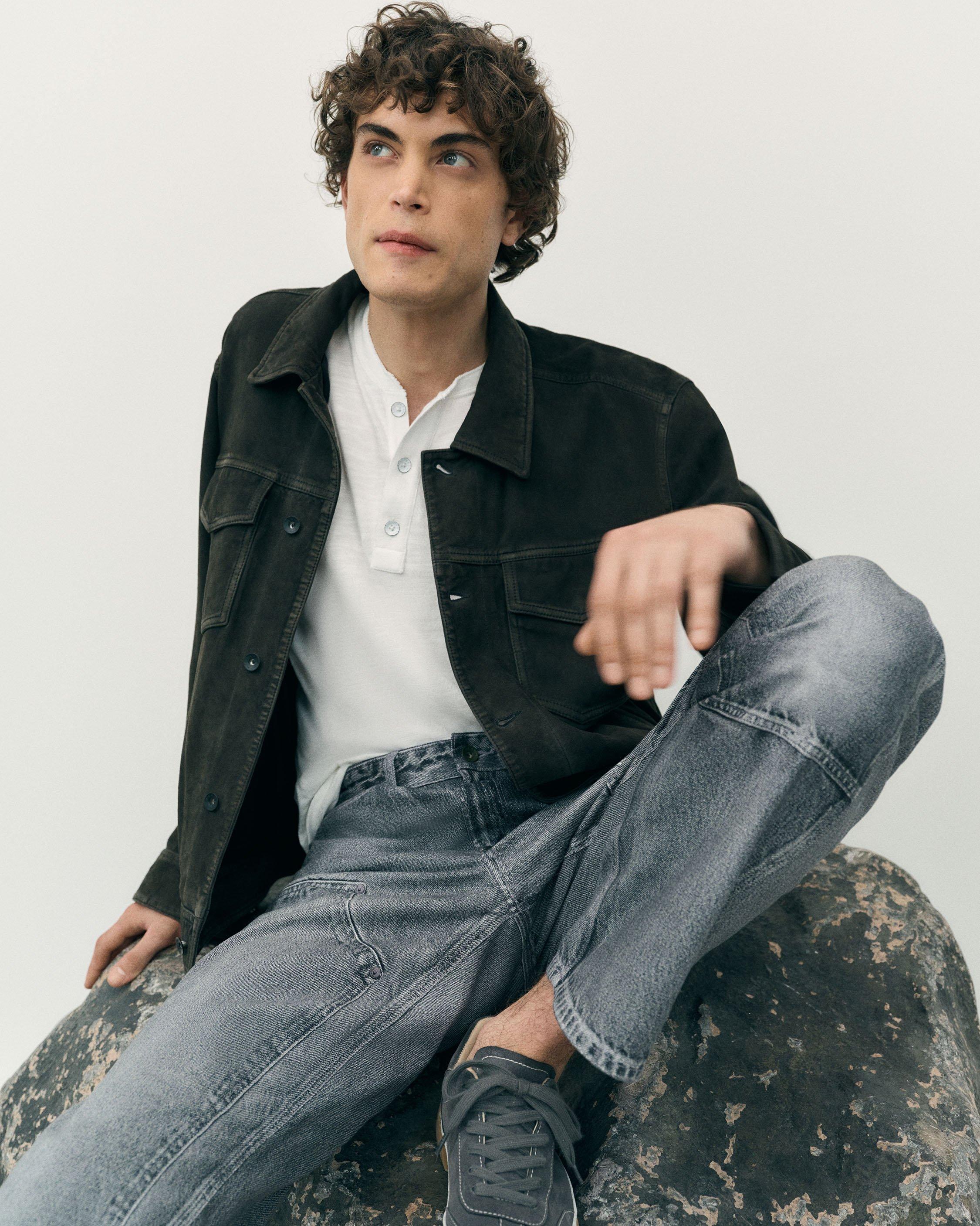 rb Suede Trucker Jacket image number 7