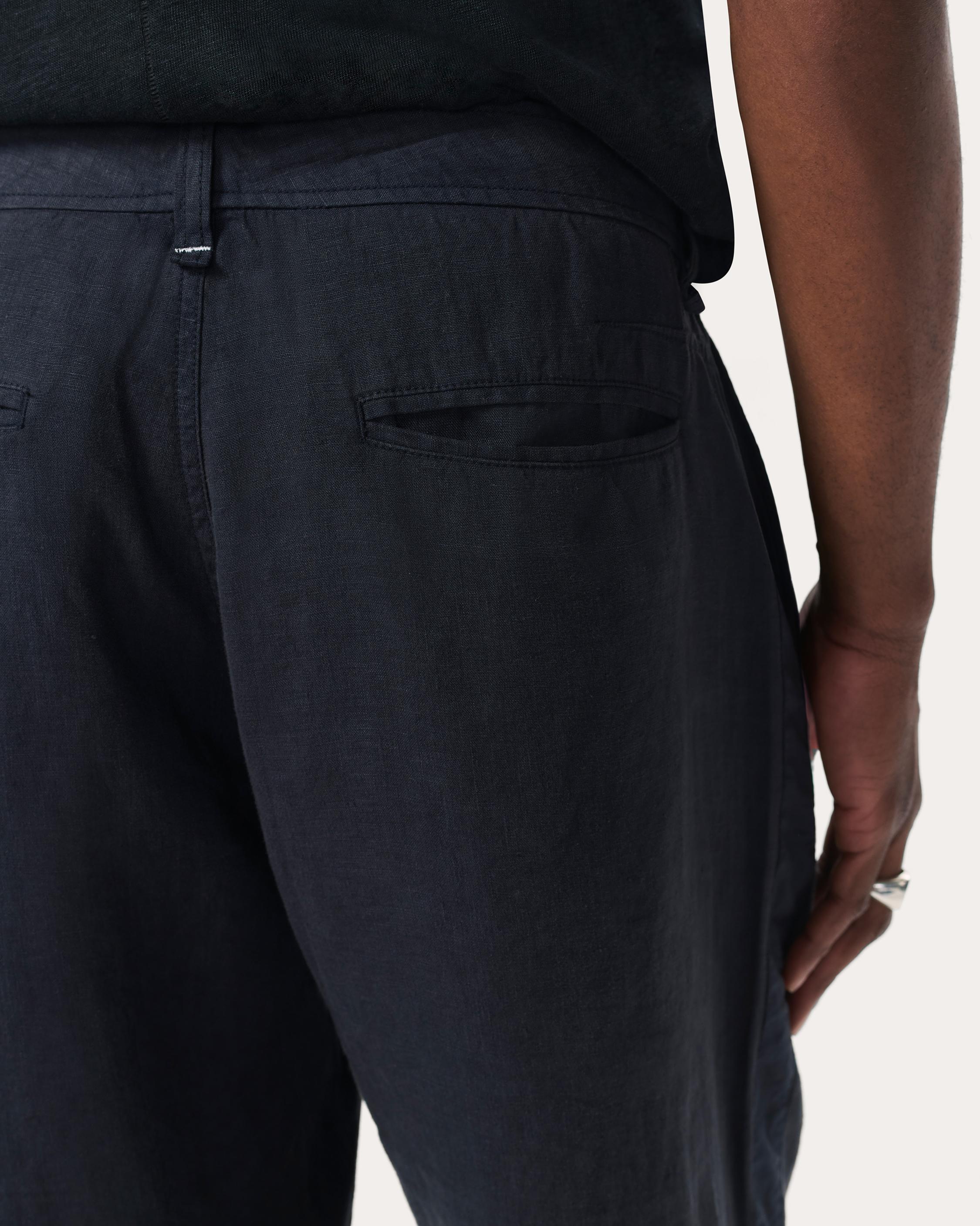 Tapered Linen Trousers image number 5