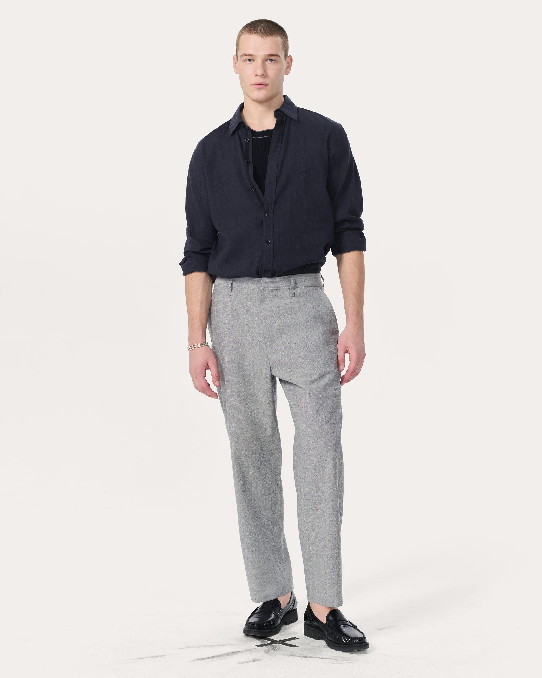 Baggy Wool-Blend Trousers image number 1