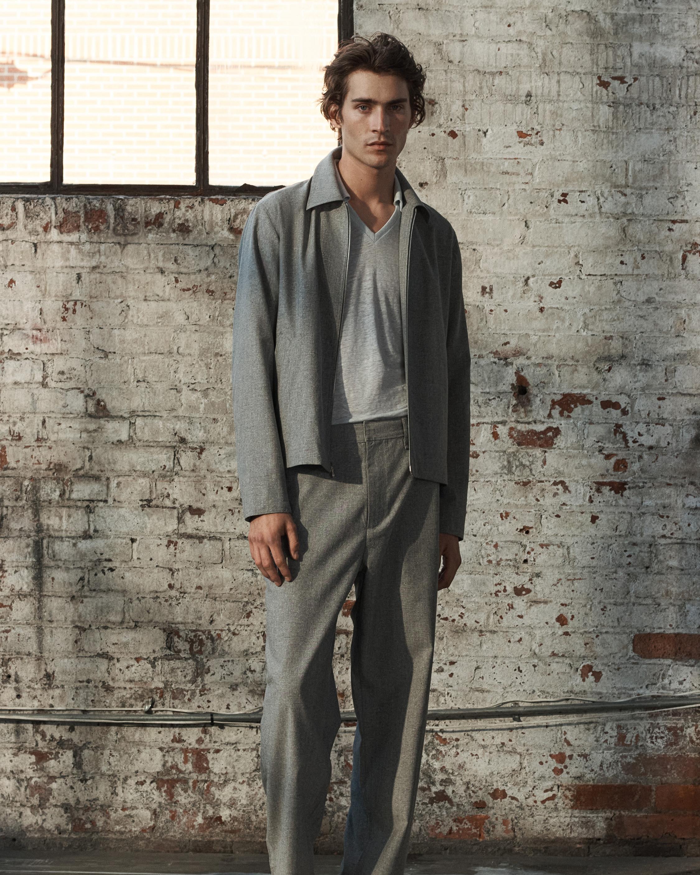 Baggy Wool-Blend Trousers image number 7