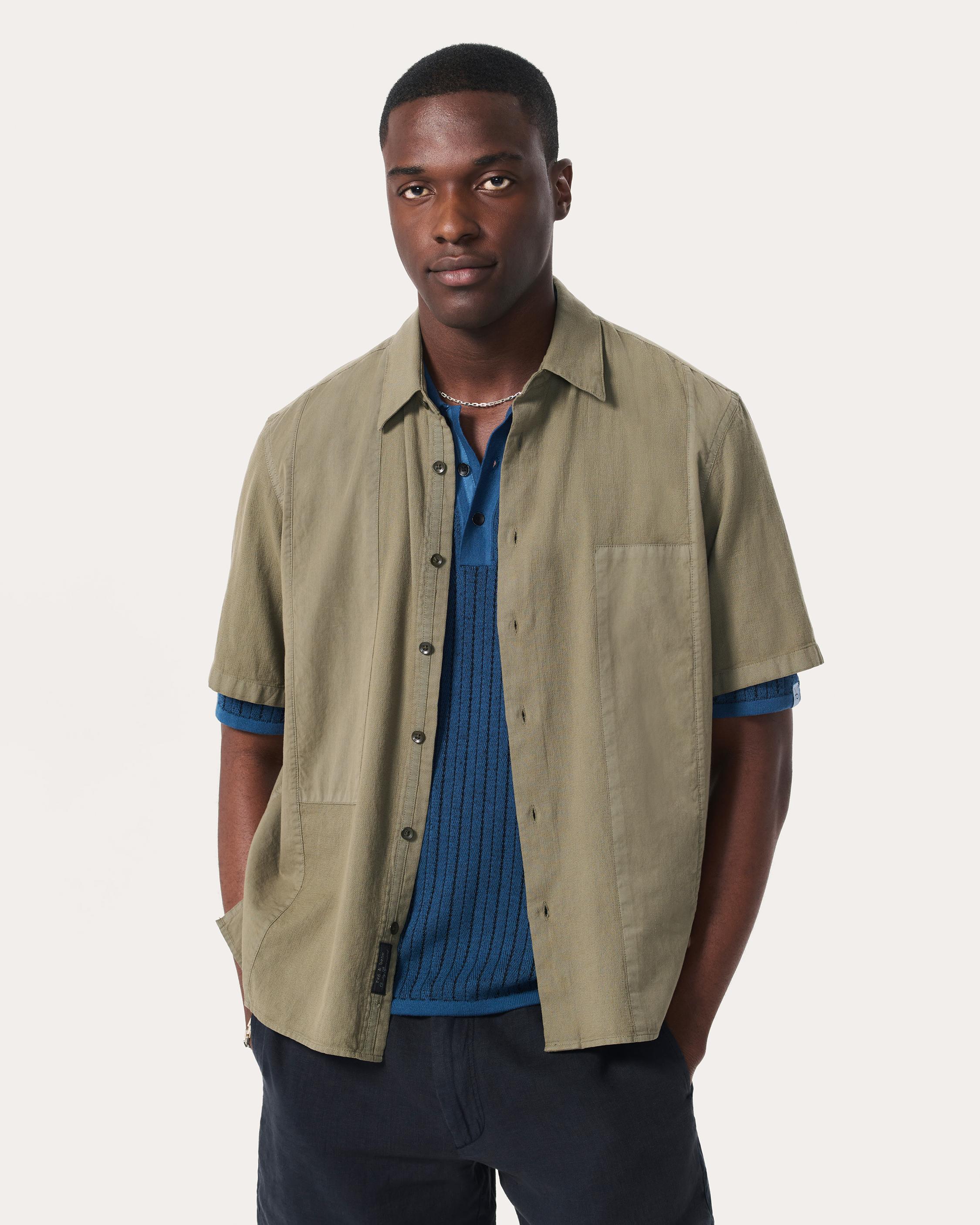 Dalton Patchwork Shirt image number 1