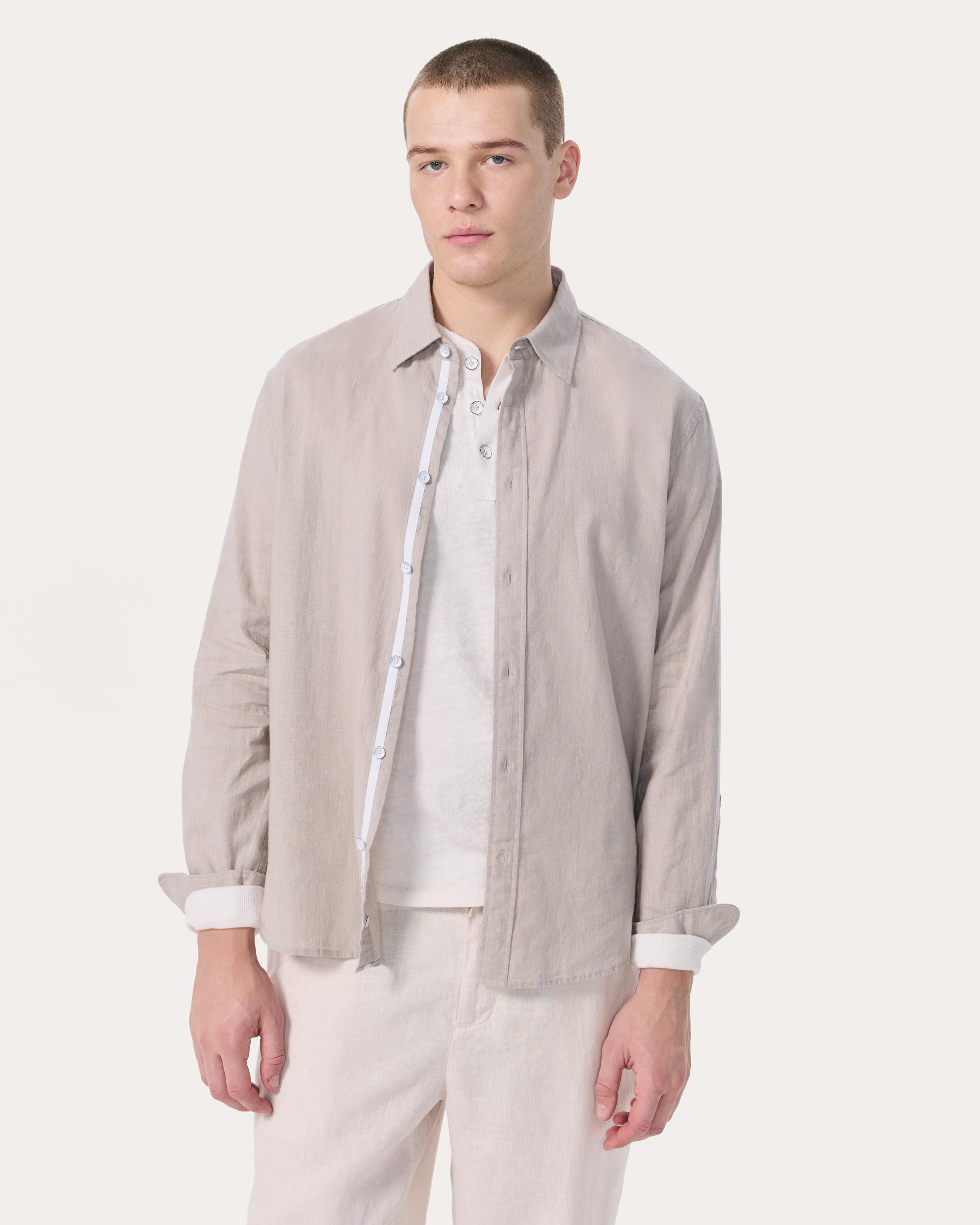 Finch Linen-Blend Shirt image number 1