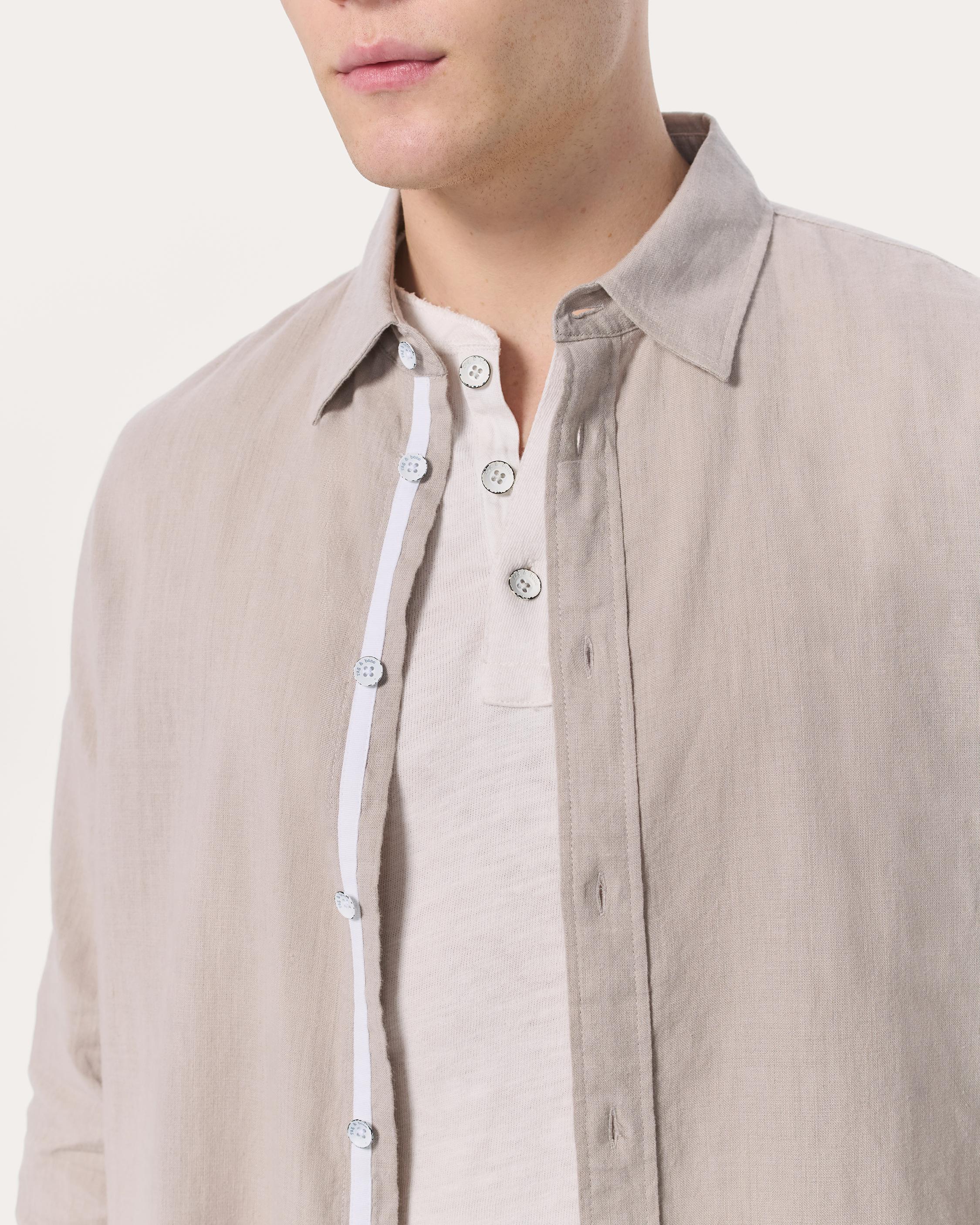 Finch Linen-Blend Shirt image number 4