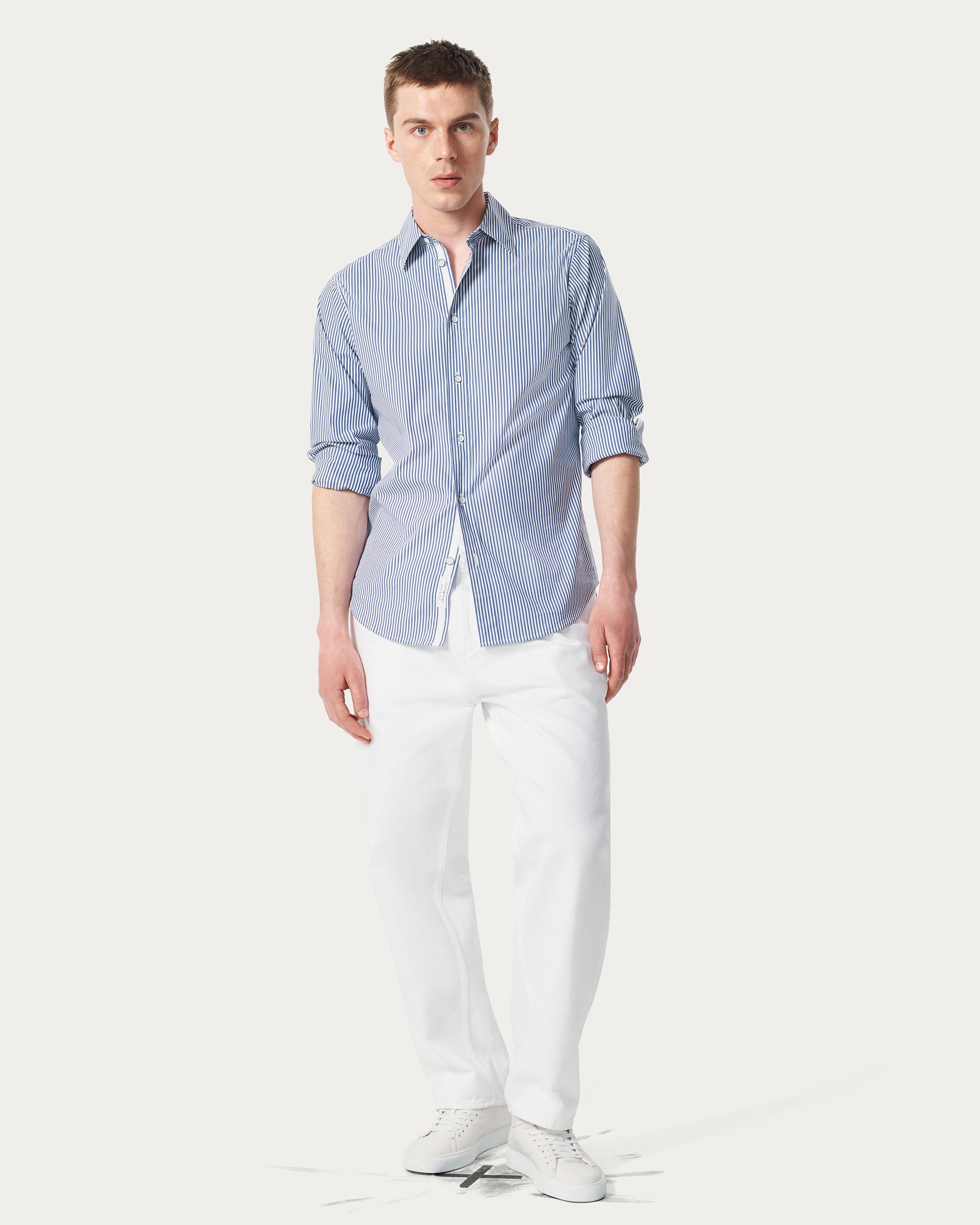 Patrick Striped Poplin Shirt image number 3