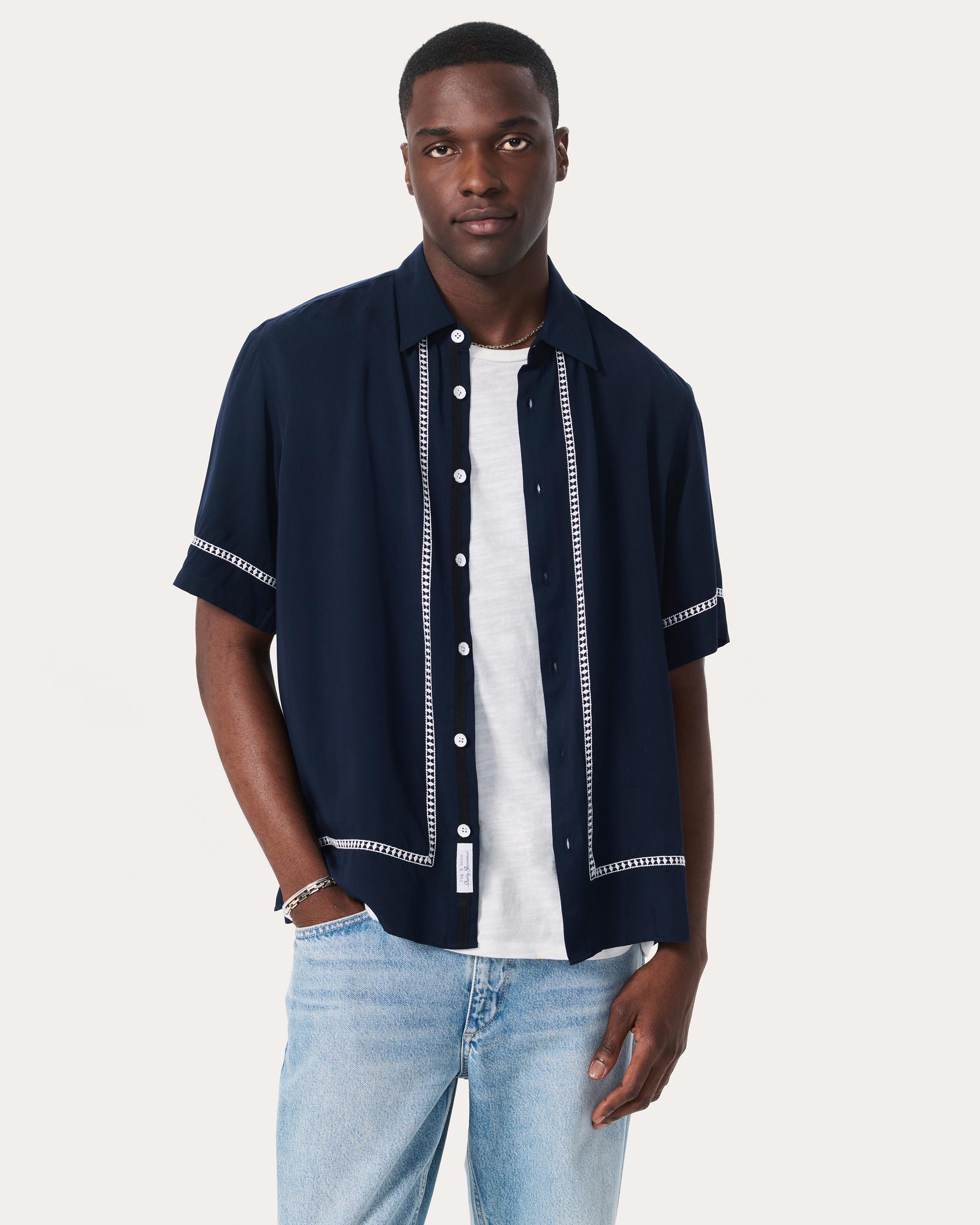 Dalton Embroidered Shirt image number 1