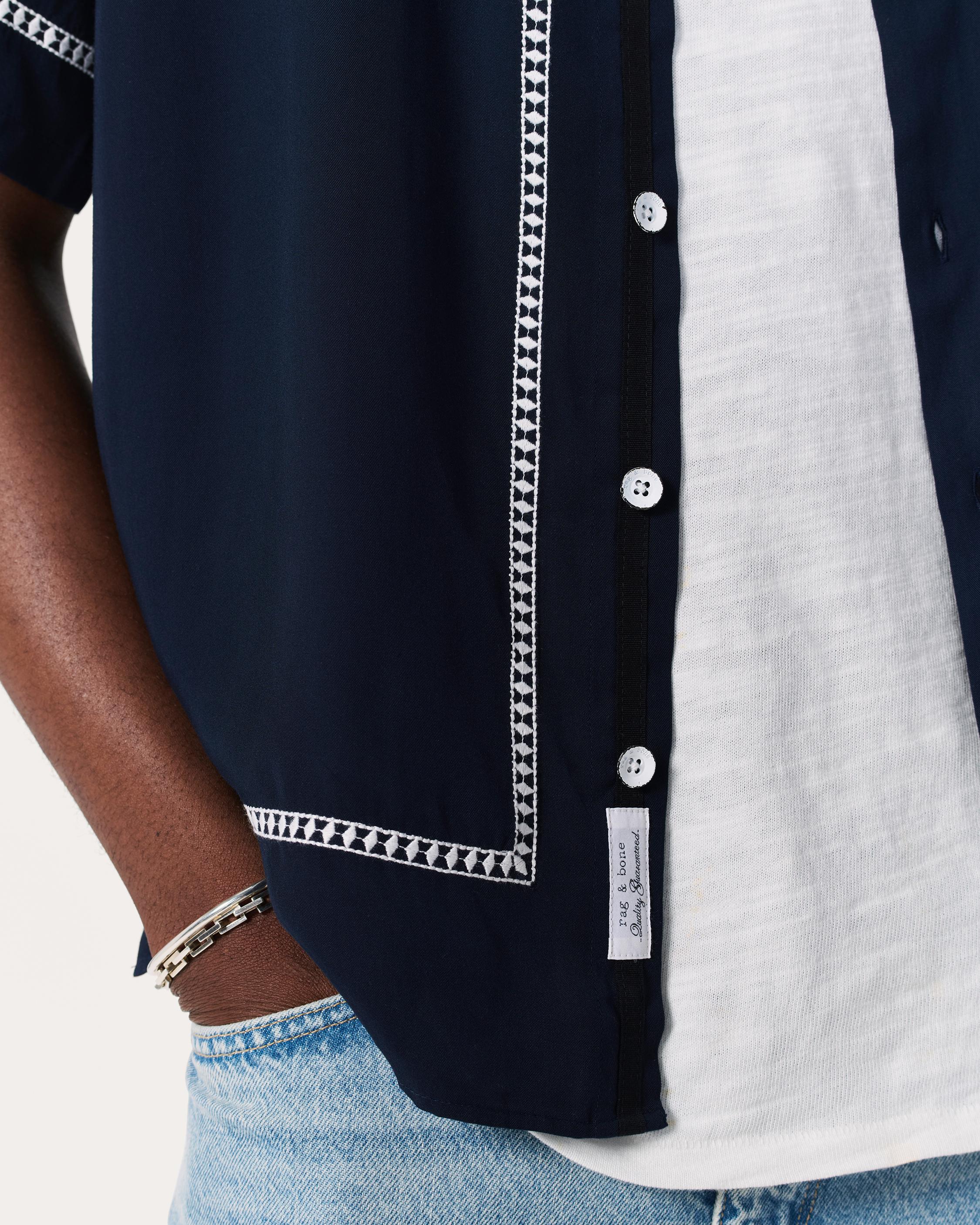 Dalton Embroidered Shirt image number 5