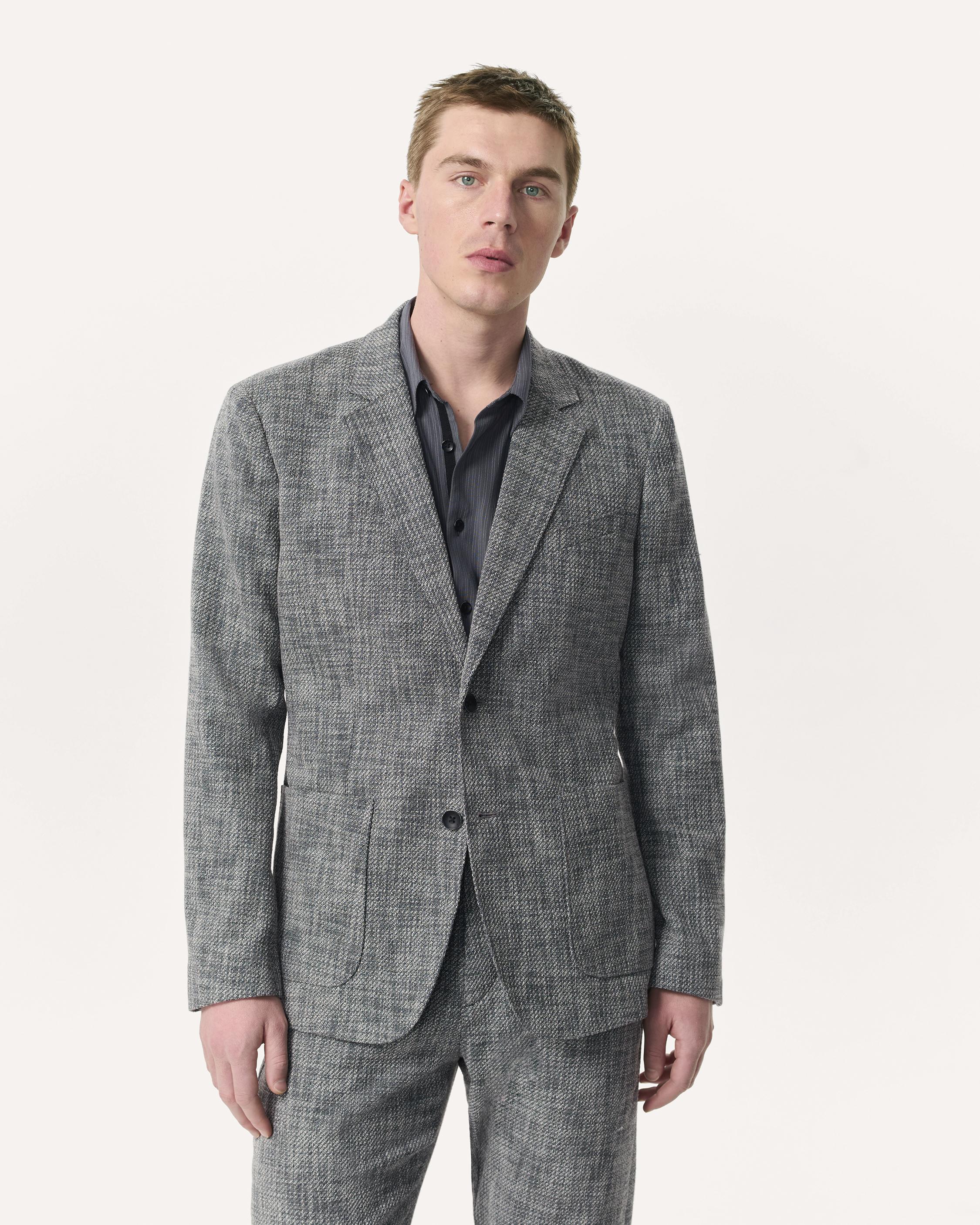 Butler Italian Tweed Patch Pocket Blazer image number 1