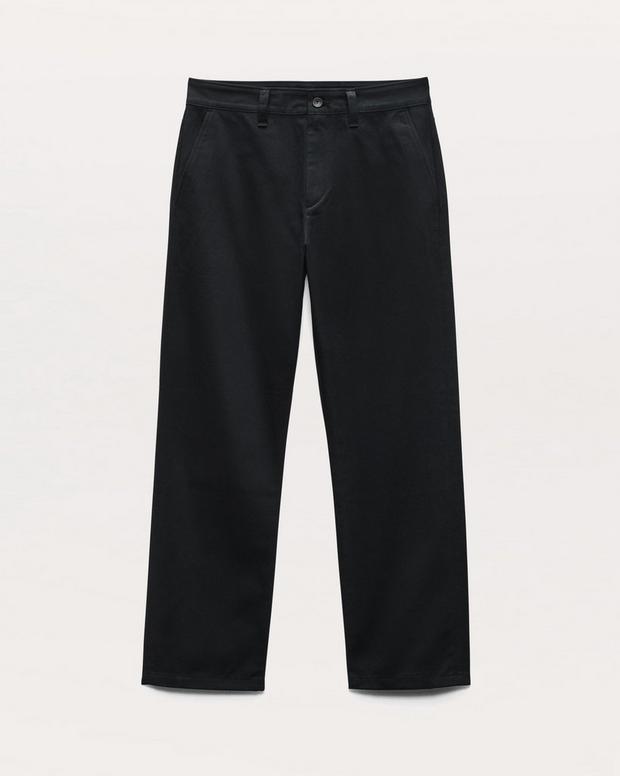 Haydon Straight Fit Cotton Chino Pants - Black | rag & bone Haydon Straight Fit Cotton Chino Pants - Black | rag & bone