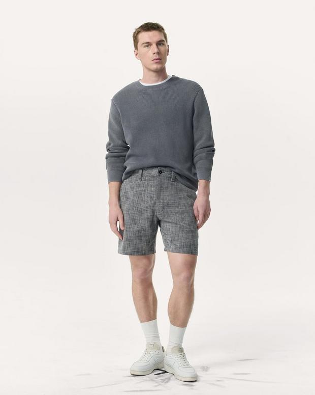 Haydon Straight Fit Italian Tweed Shorts - Navy Multi | rag Haydon Straight Fit Italian Tweed Shorts - Navy Multi | rag