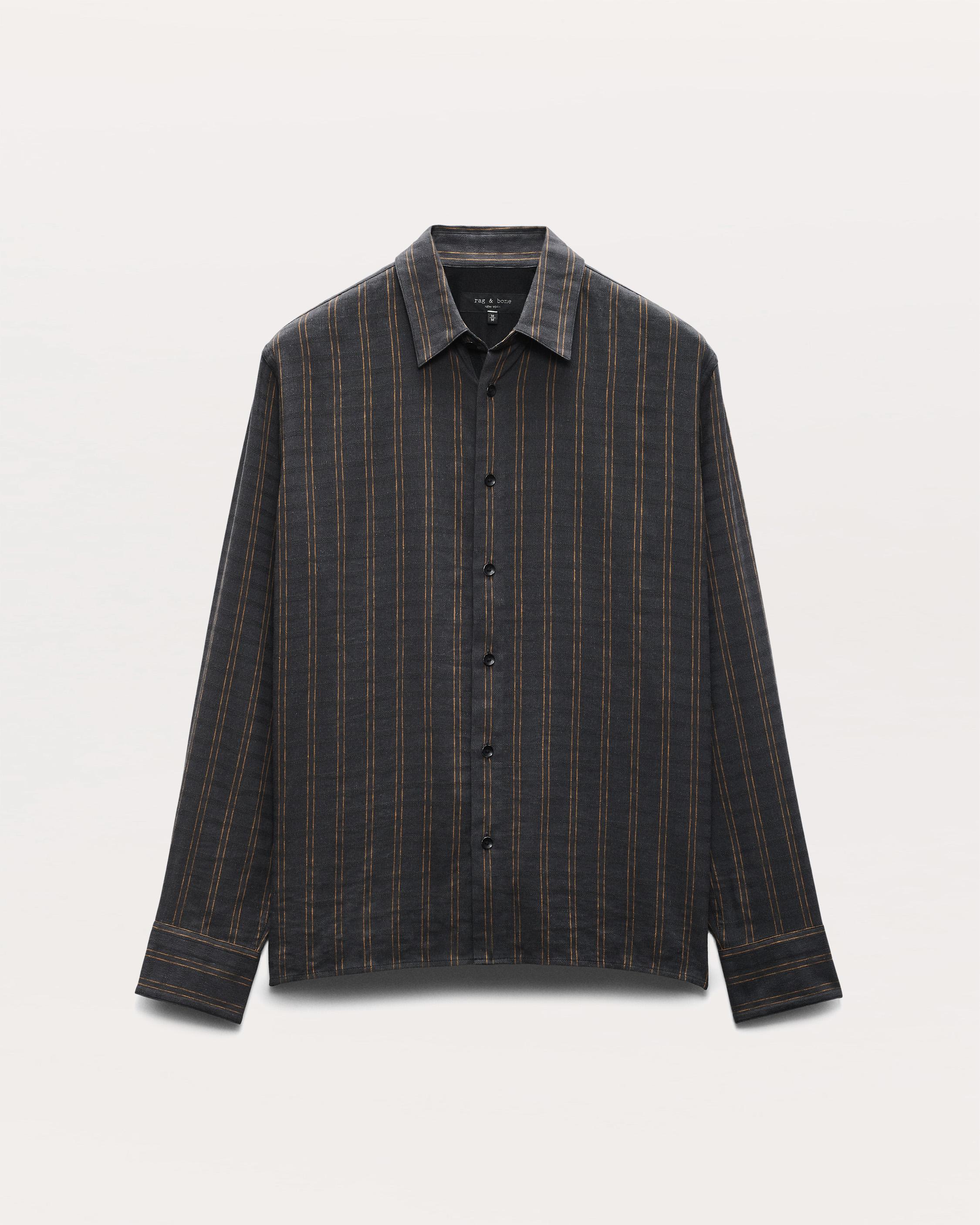 Dalton Dobby Plaid Shirt