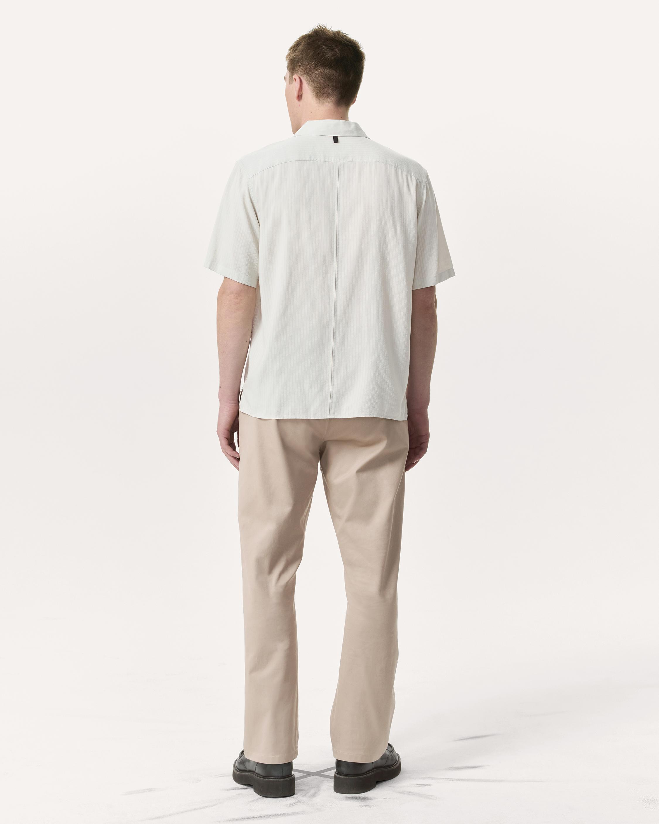 Relaxed Fit Dalton Dobby Striped Shirt image number 5