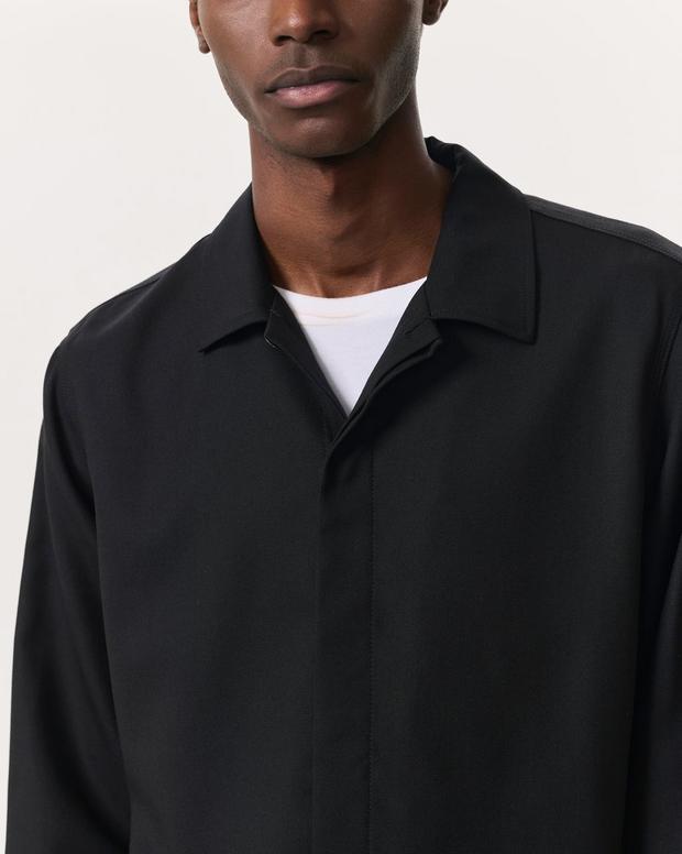 Hyde Wool-Blend Ripstop Shirt Jacket - Black | rag & bone Hyde Wool-Blend Ripstop Shirt Jacket - Black | rag & bone